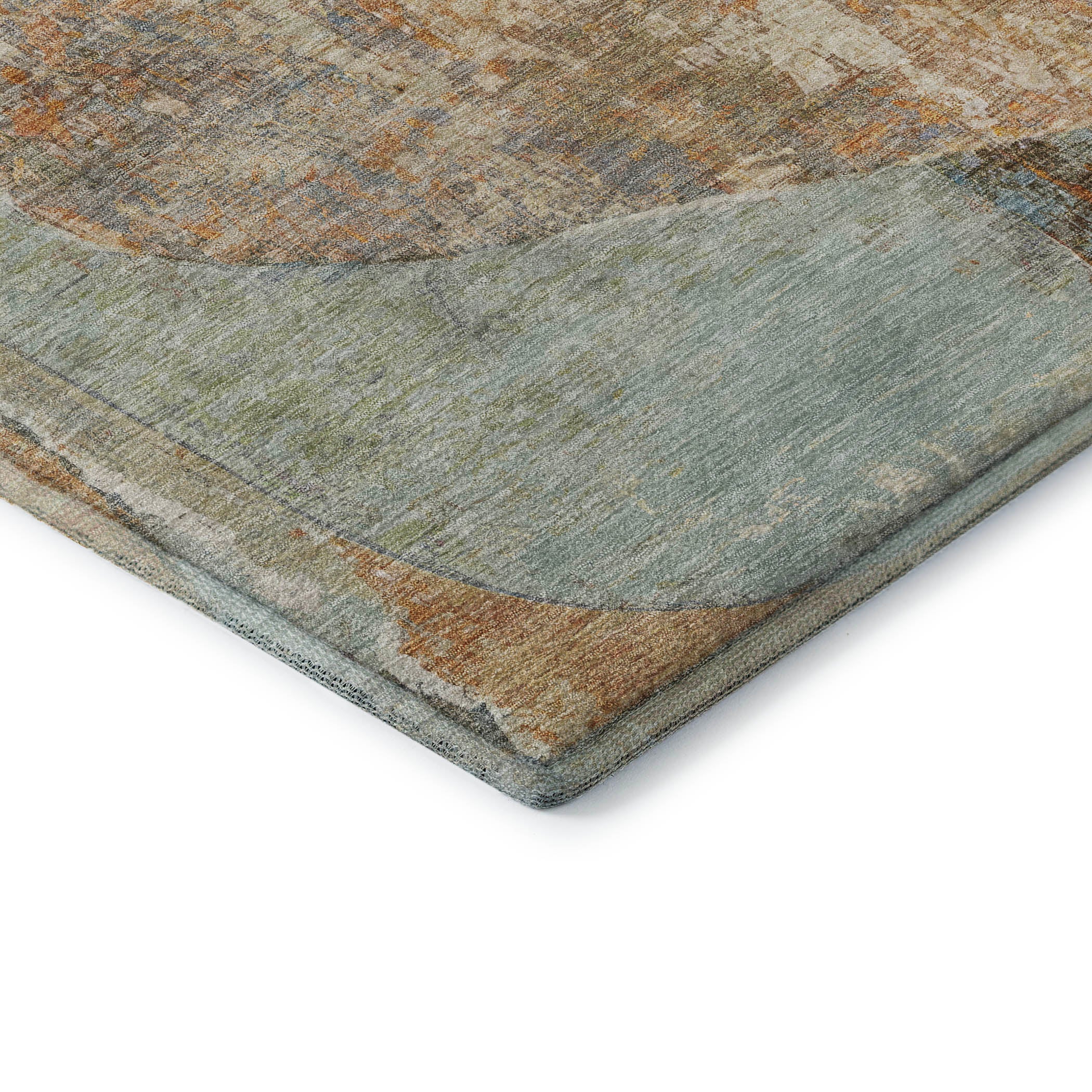 Jaipur Machine Washable Transitional Teal Rug 1'8" x 2'6" #shape_Rectangle