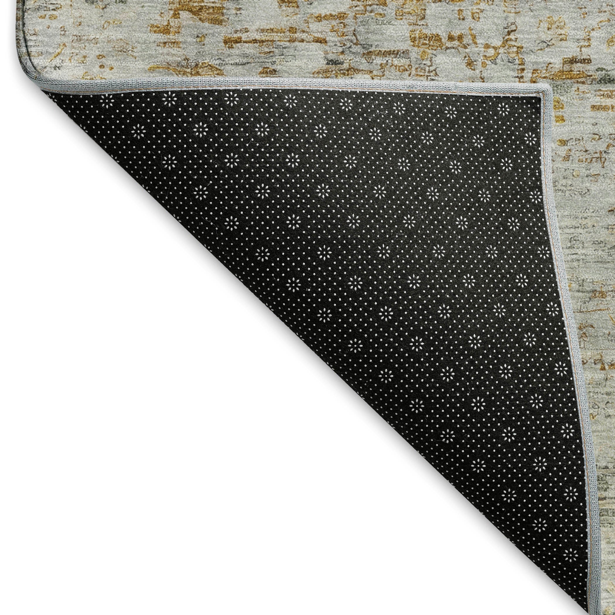 Porto Machine Washable Traditional Taupe Brown Rug 1'8" x 2'6" #shape_Rectangle