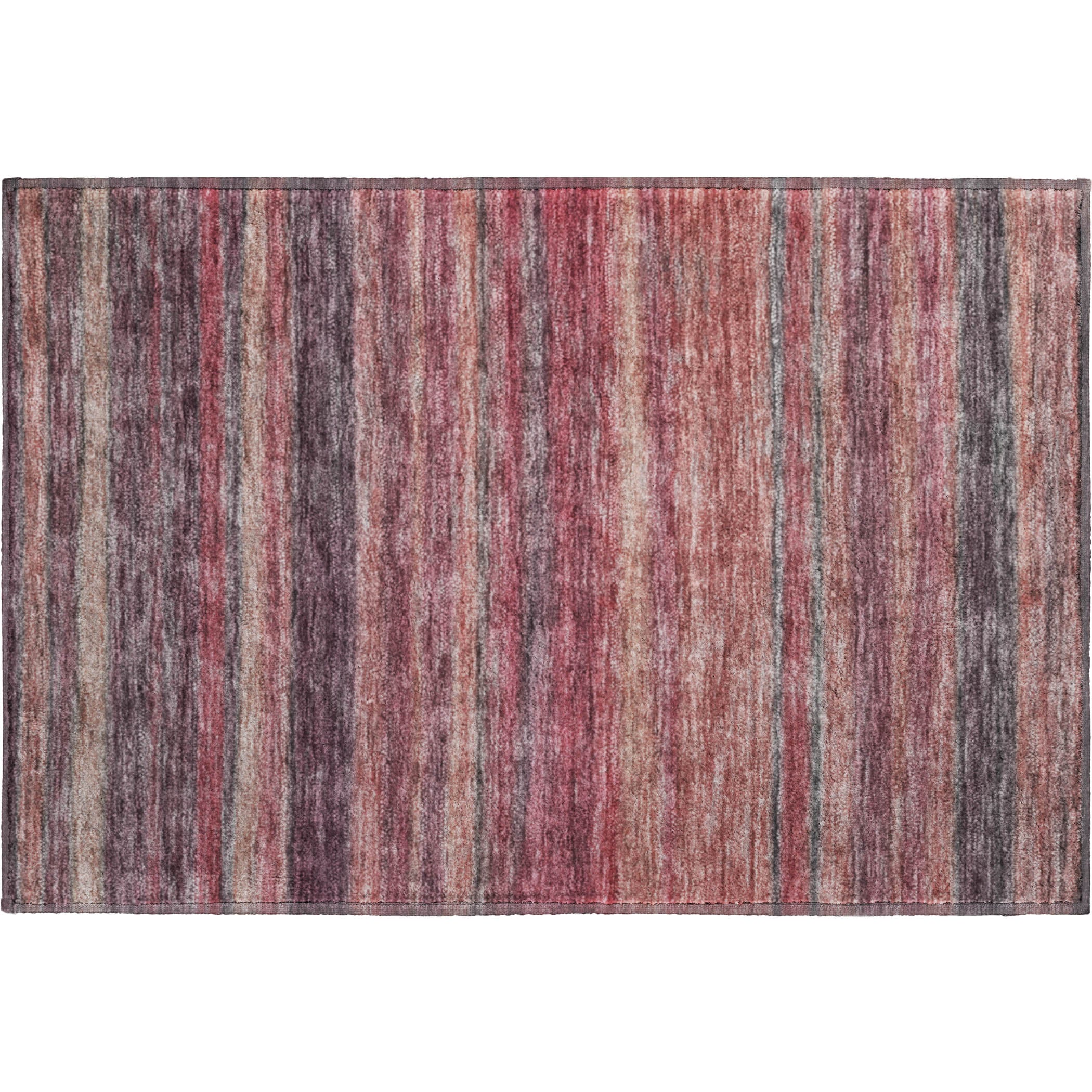 Athens Machine Washable Transitional Paprika Orange Rug 1'8" x 2'6" #shape_Rectangle