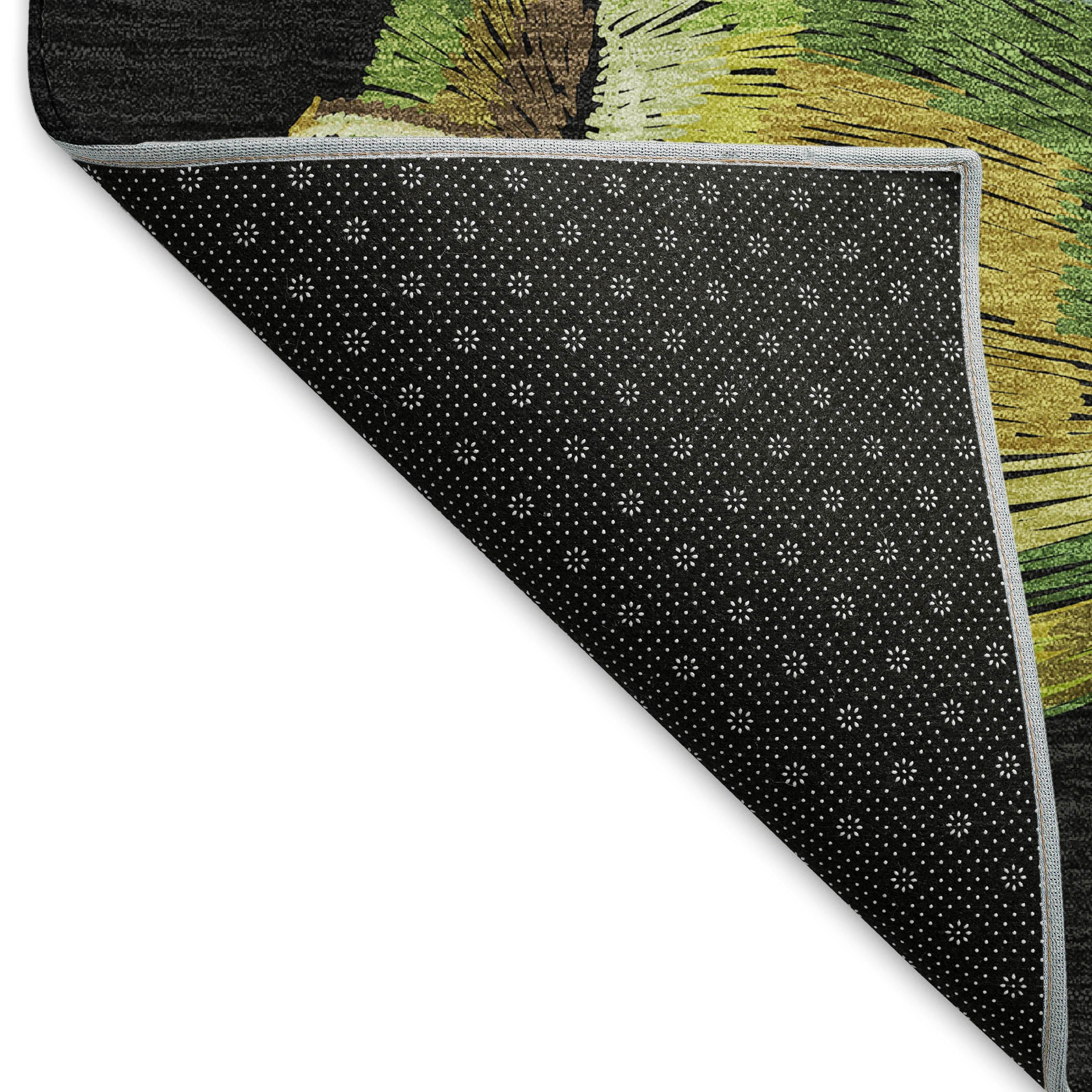 Lima Machine Washable Kitchen Midnight Black Rug 1'8" x 2'6" #shape_Rectangle