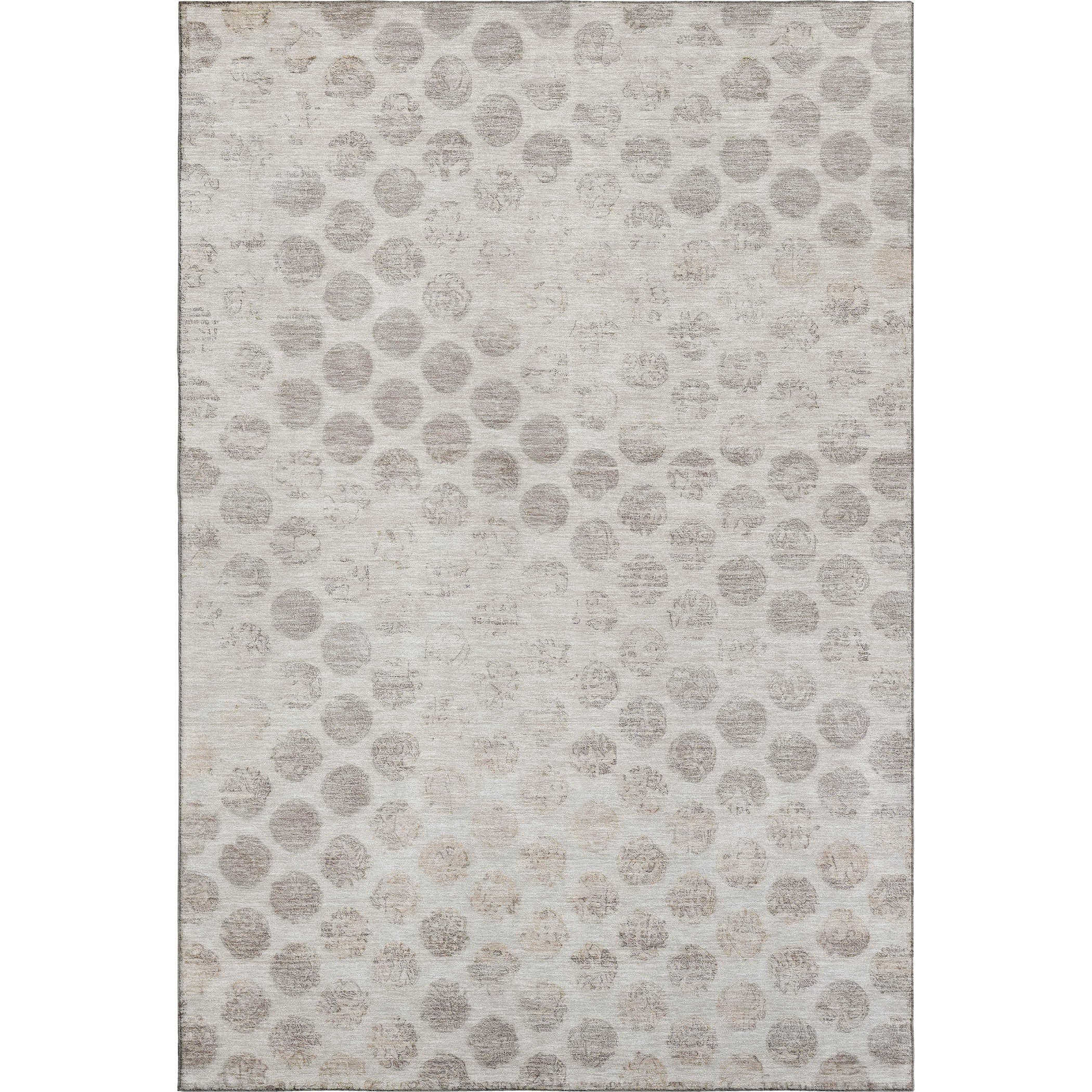 Porto Machine Washable Transitional Taupe Brown Rug 2'6" x 3'10" #shape_Rectangle