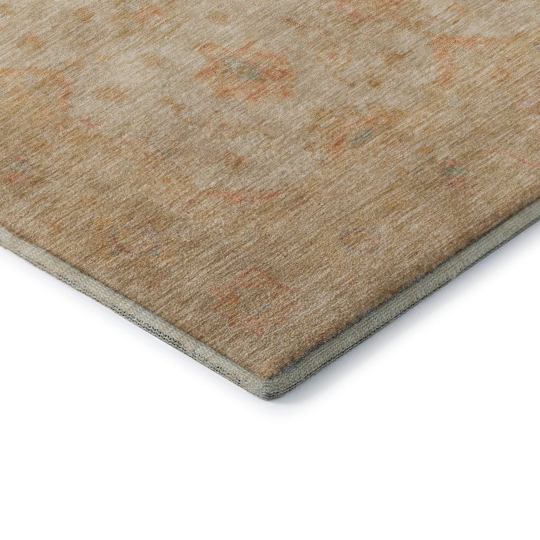 Chiang Mai Machine Washable Traditional Beige Brown Rug 1'8" x 2'6" #shape_Rectangle