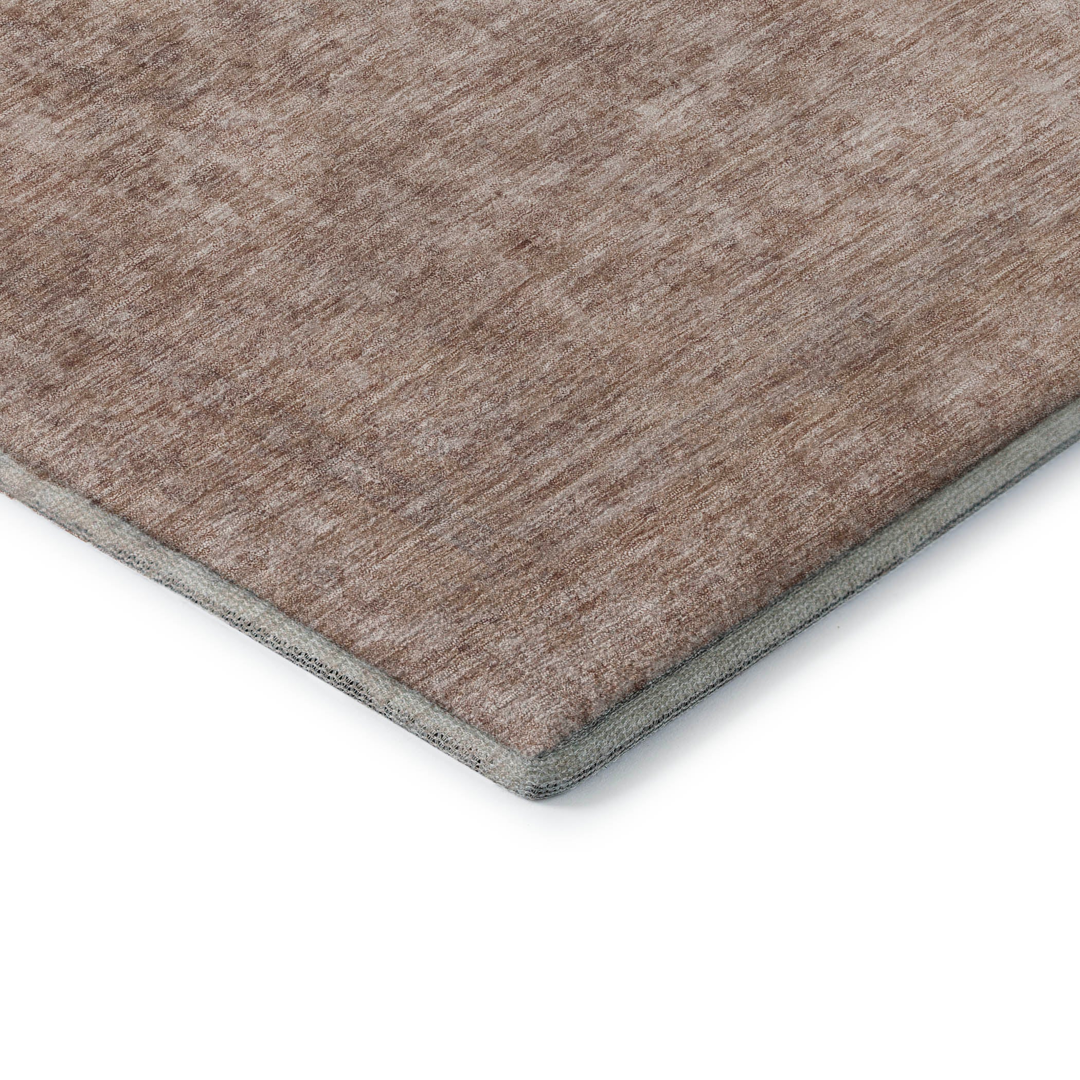 Baku Machine Washable Traditional Copper Orange Rug 1'8" x 2'6" #shape_Rectangle
