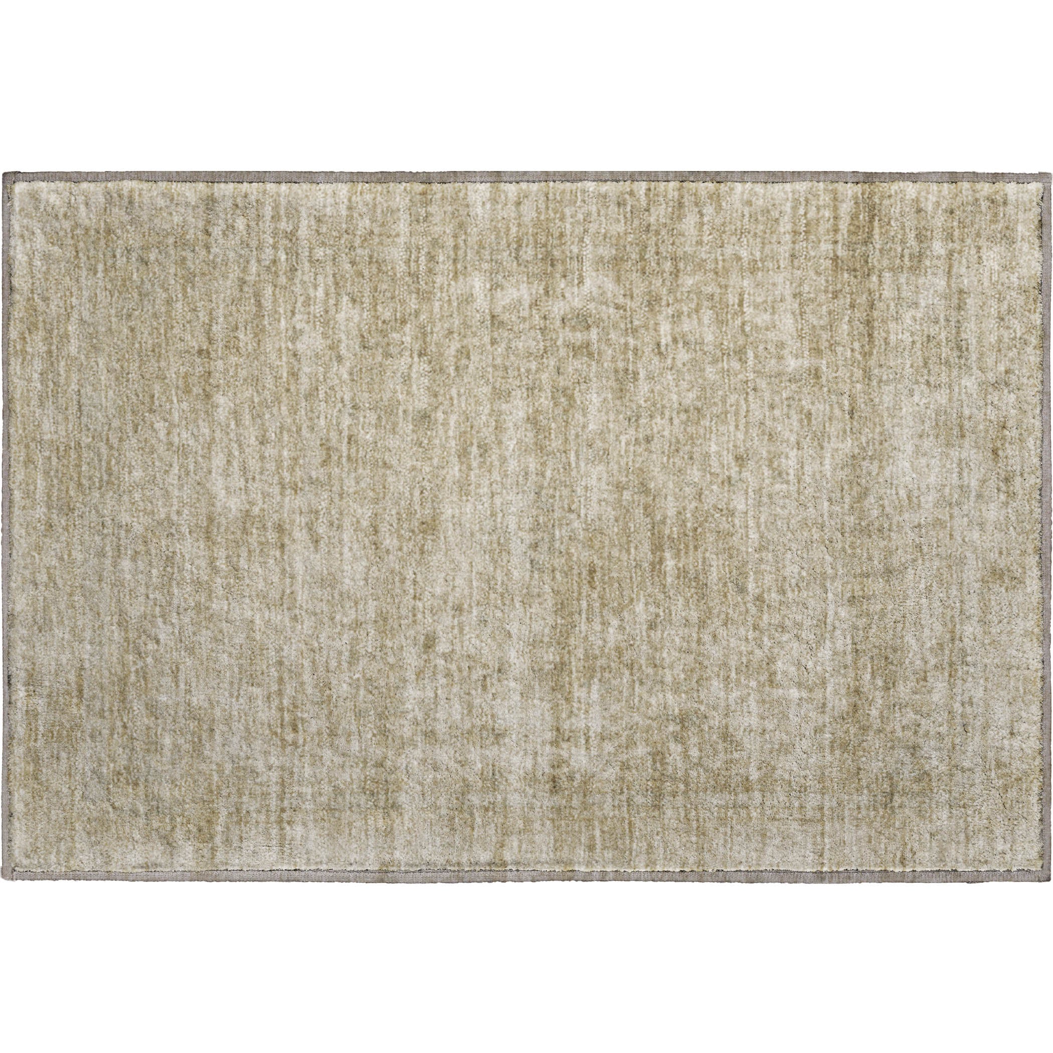 Baku Machine Washable Traditional Tan Brown Rug 1'8" x 2'6" #shape_Rectangle