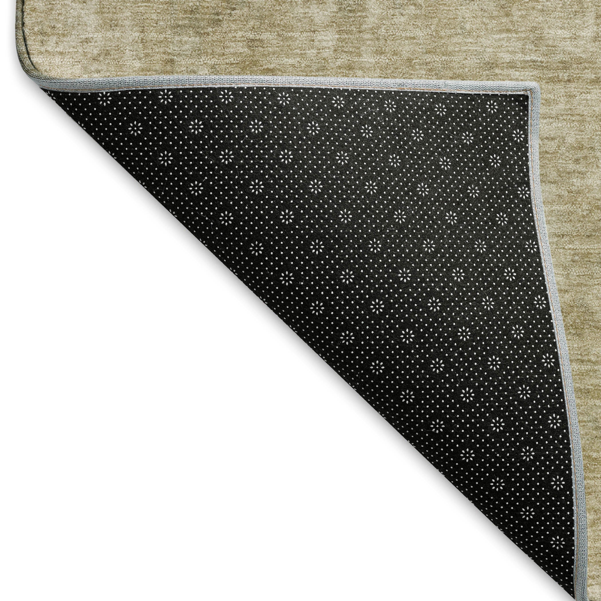 Baku Machine Washable Traditional Tan Brown Rug 1'8" x 2'6" #shape_Rectangle