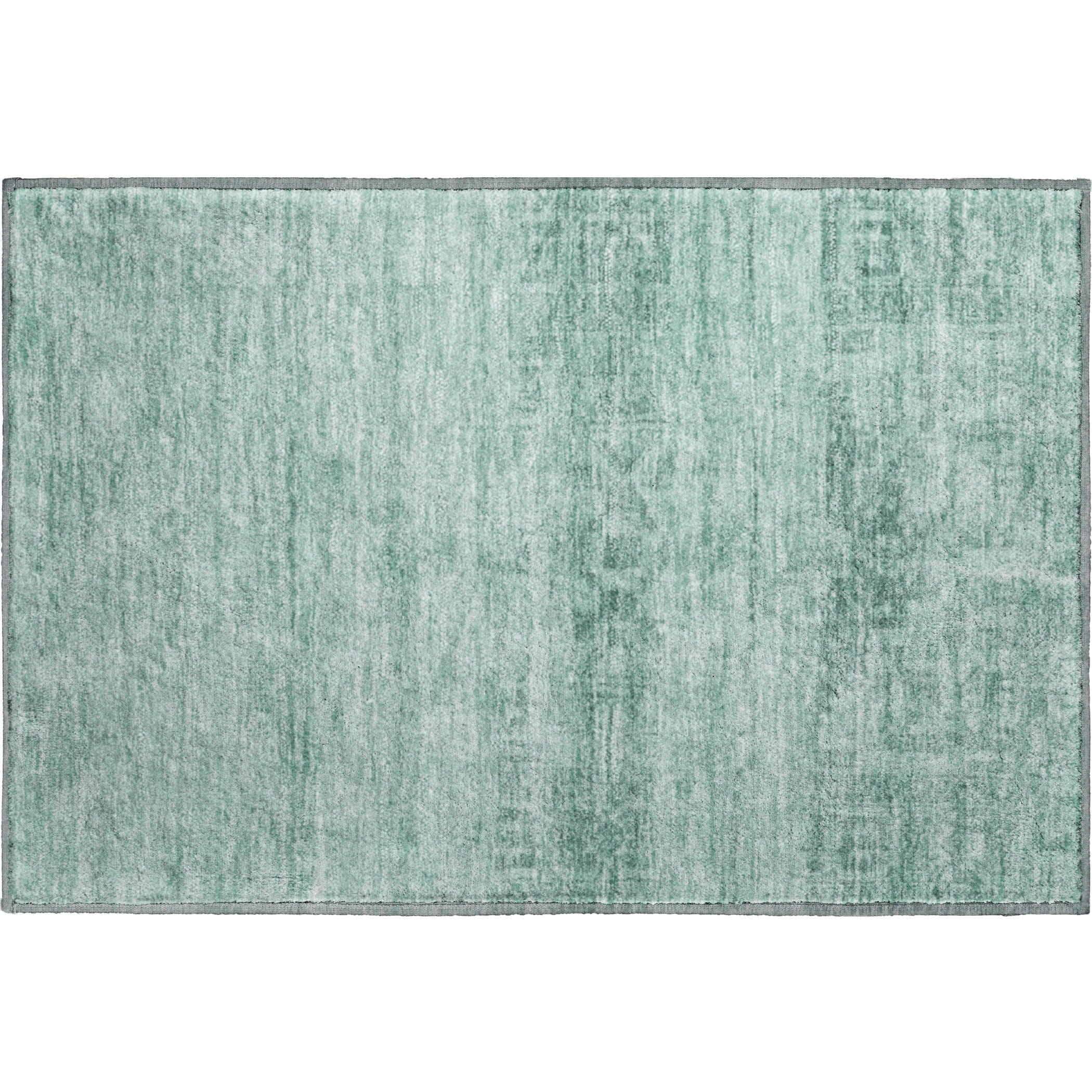 Lima Machine Washable Transitional Aqua Teal Rug 1'8" x 2'6" #shape_Rectangle