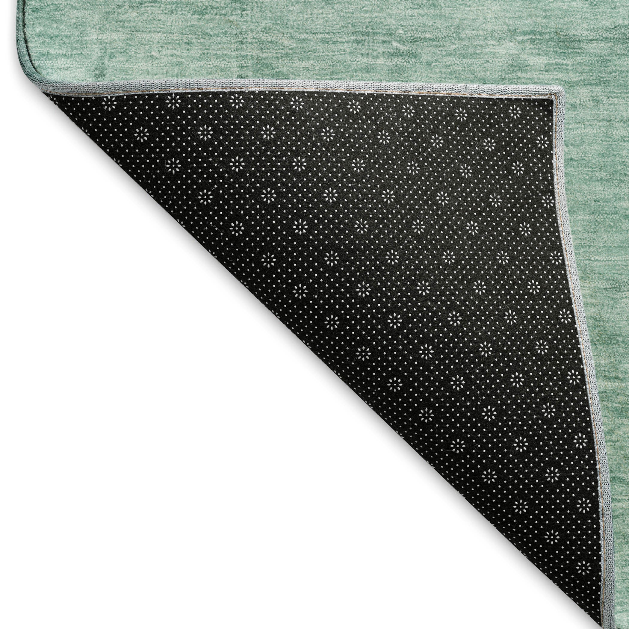 Lima Machine Washable Transitional Aqua Teal Rug 1'8" x 2'6" #shape_Rectangle