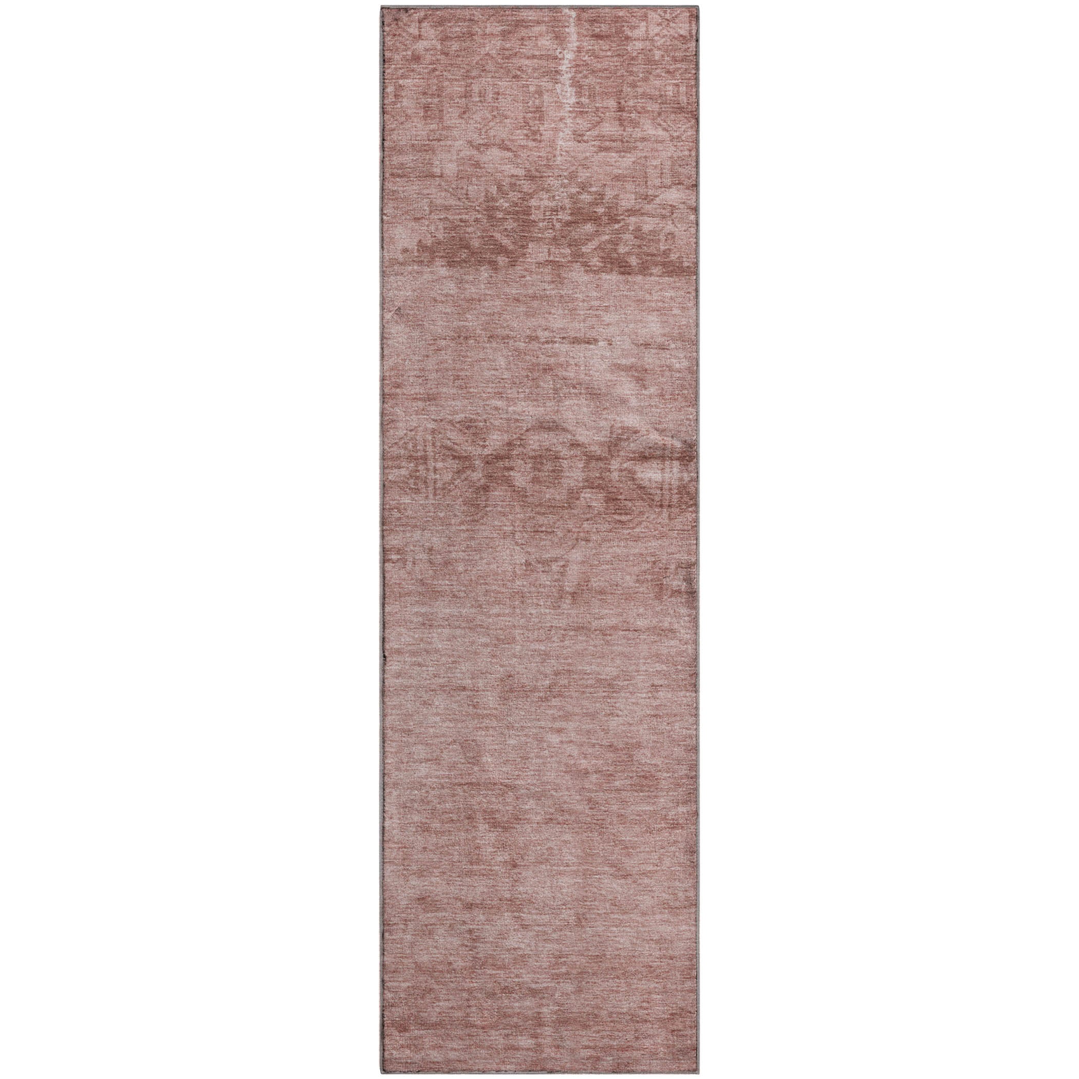 Lima Machine Washable Transitional Blush Pink Rug 2'3" x 7'6" #shape_Runner