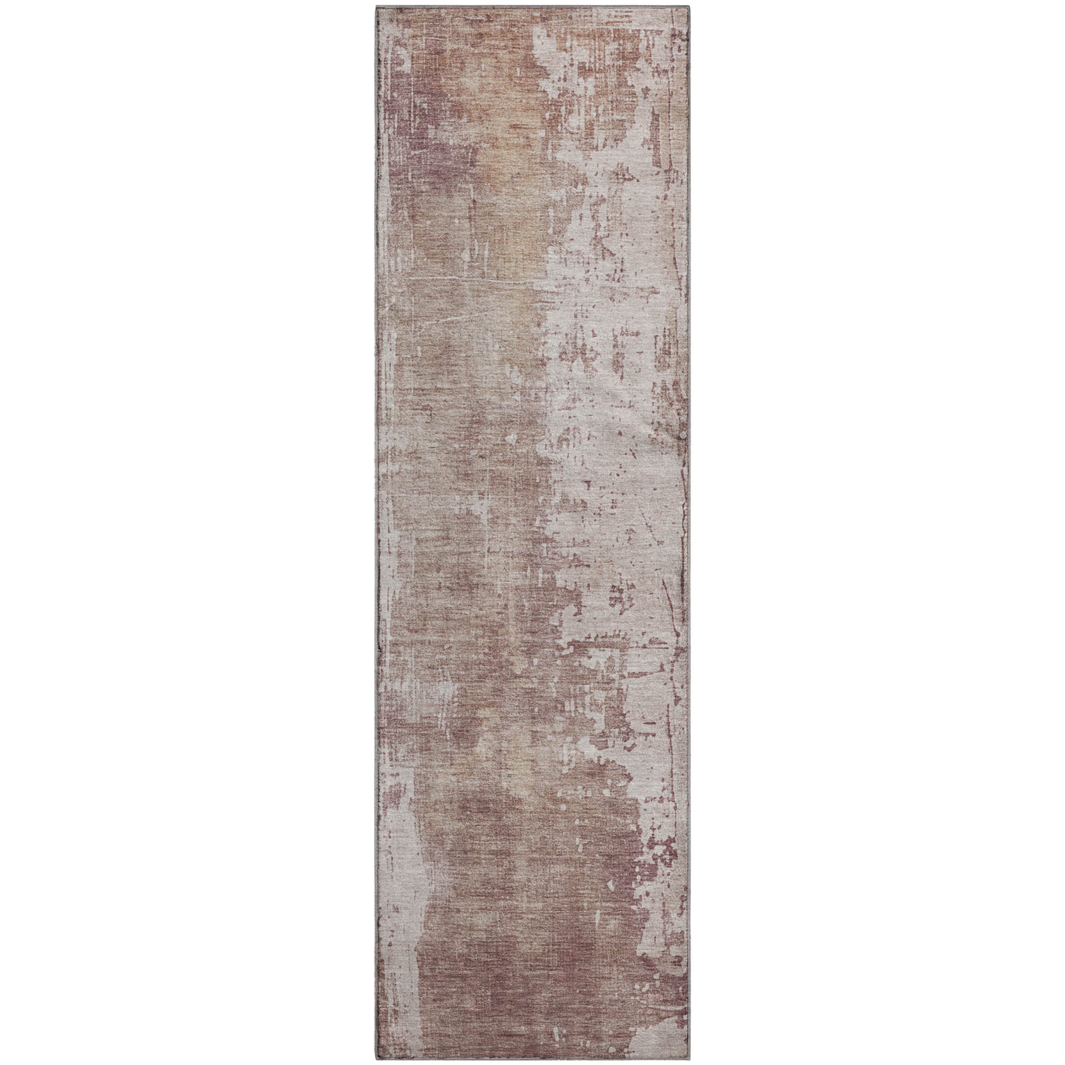 Bogota Machine Washable Transitional Blush Pink Rug 2'3" x 7'6" #shape_Runner