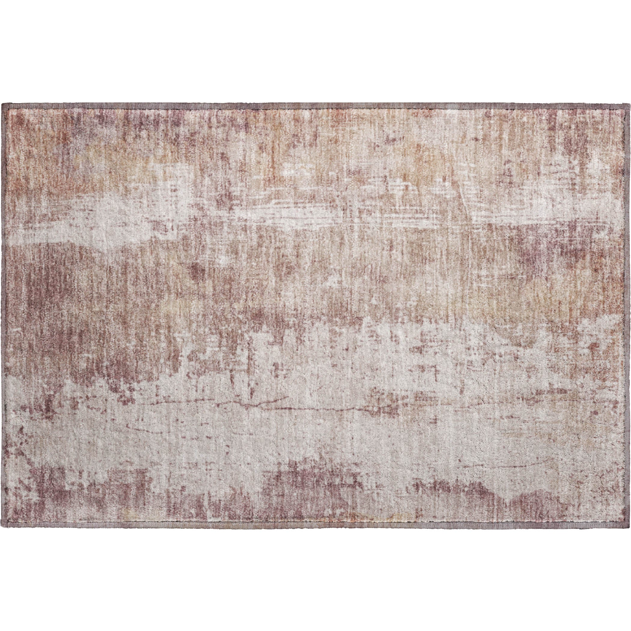 Bogota Machine Washable Transitional Blush Pink Rug 1'8" x 2'6" #shape_Rectangle