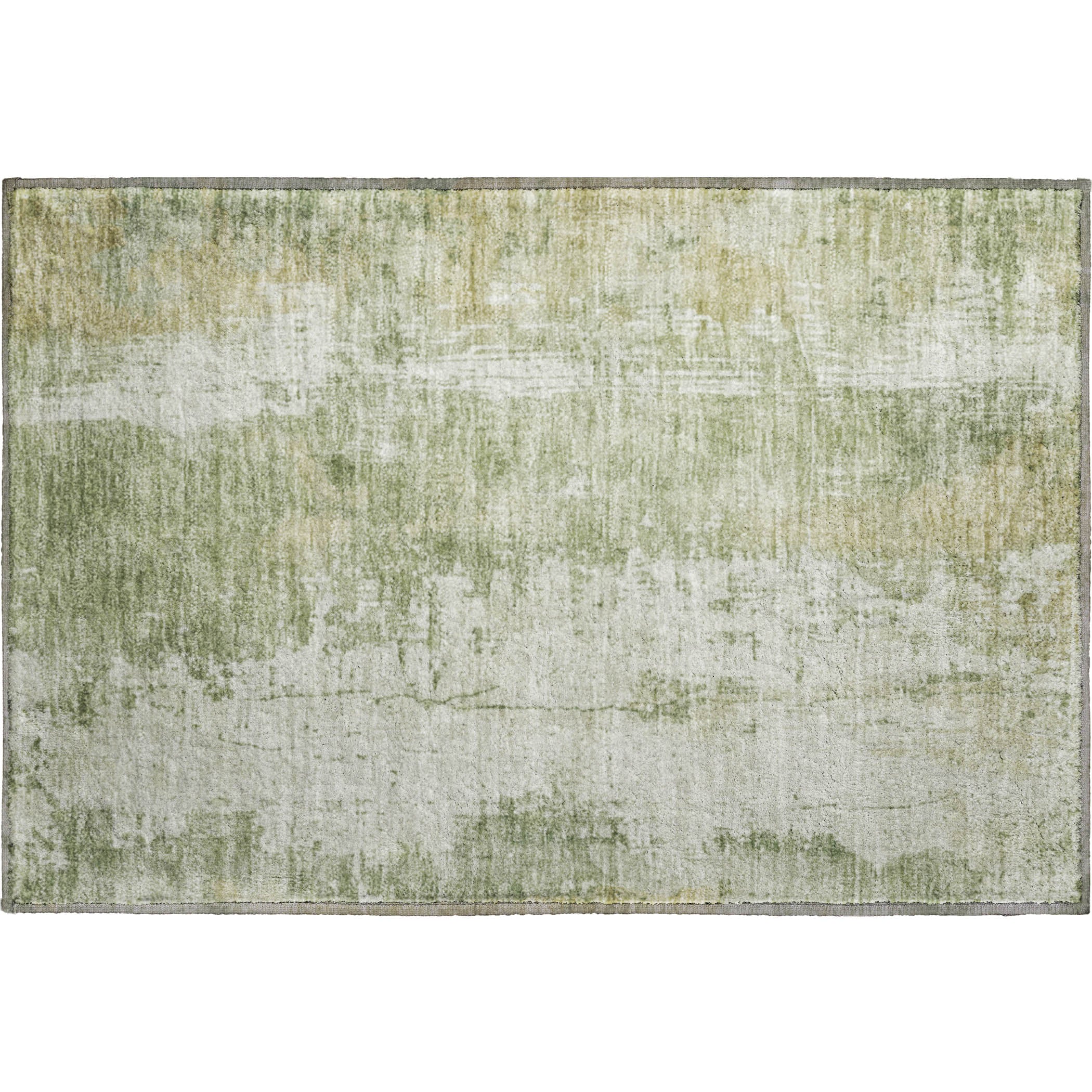 Bogota Machine Washable Transitional Sage Green Rug 1'8" x 2'6" #shape_Rectangle