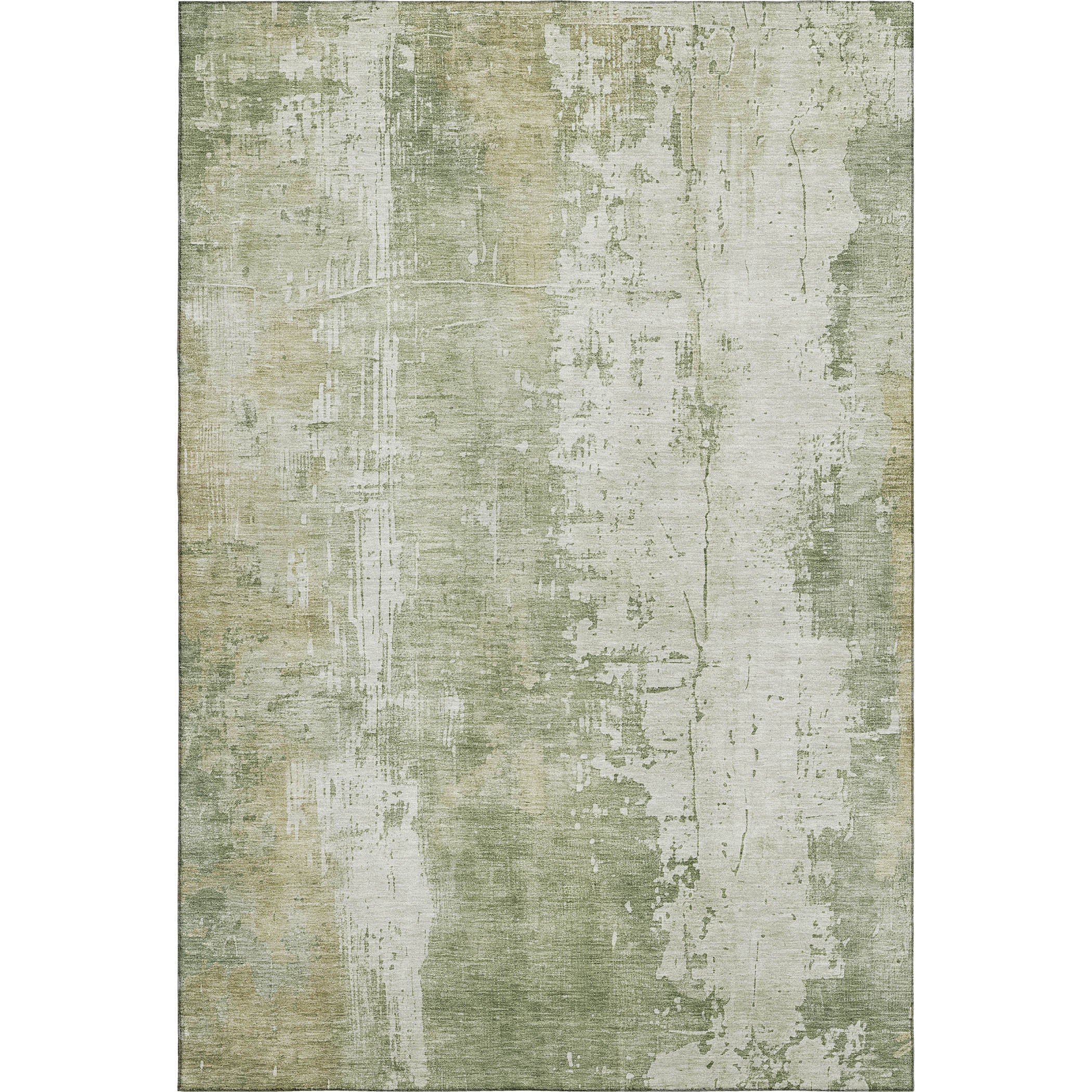 Bogota Machine Washable Transitional Sage Green Rug 2'6" x 3'10" #shape_Rectangle