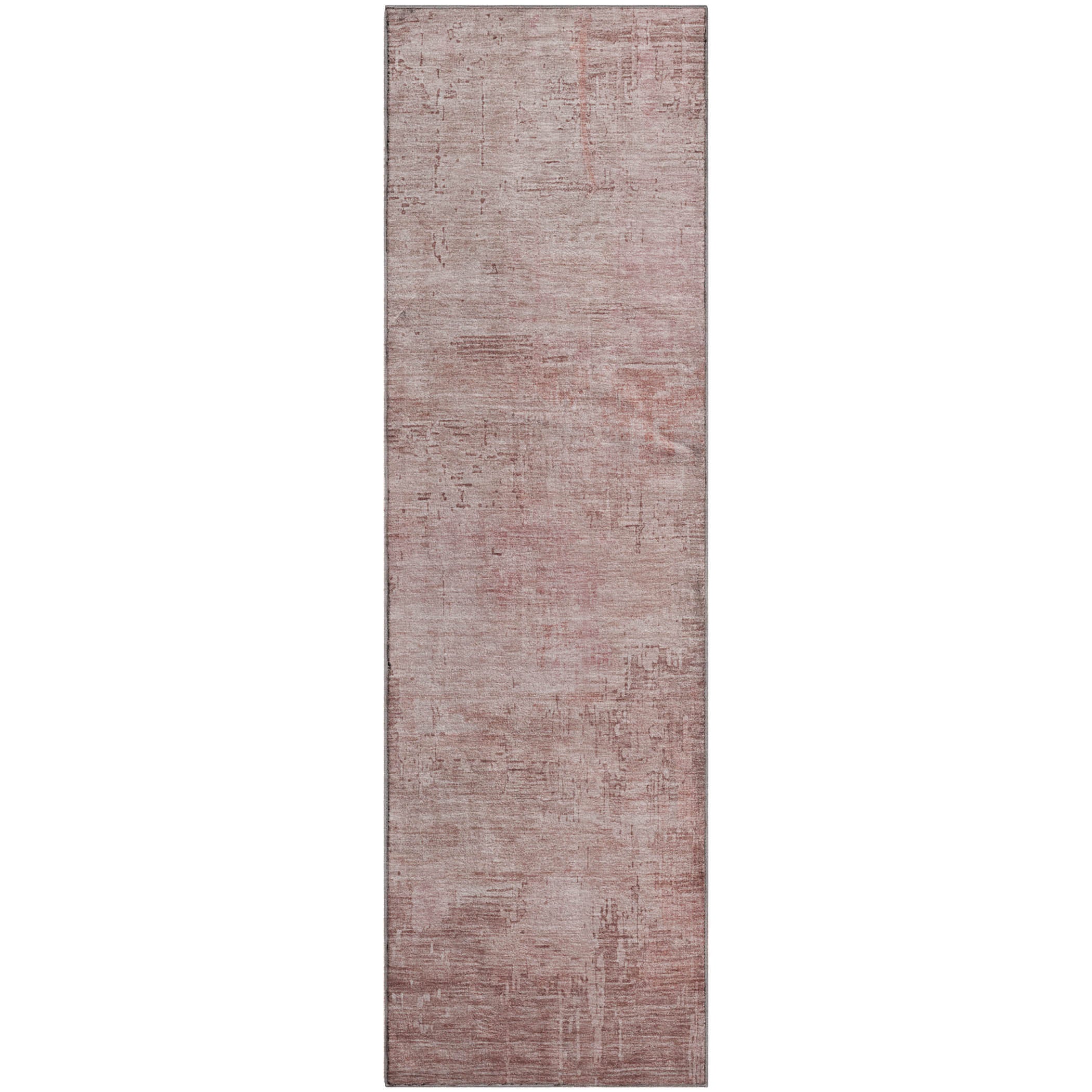 Seoul Machine Washable Transitional Blush Pink Rug 2'3" x 7'6" #shape_Runner