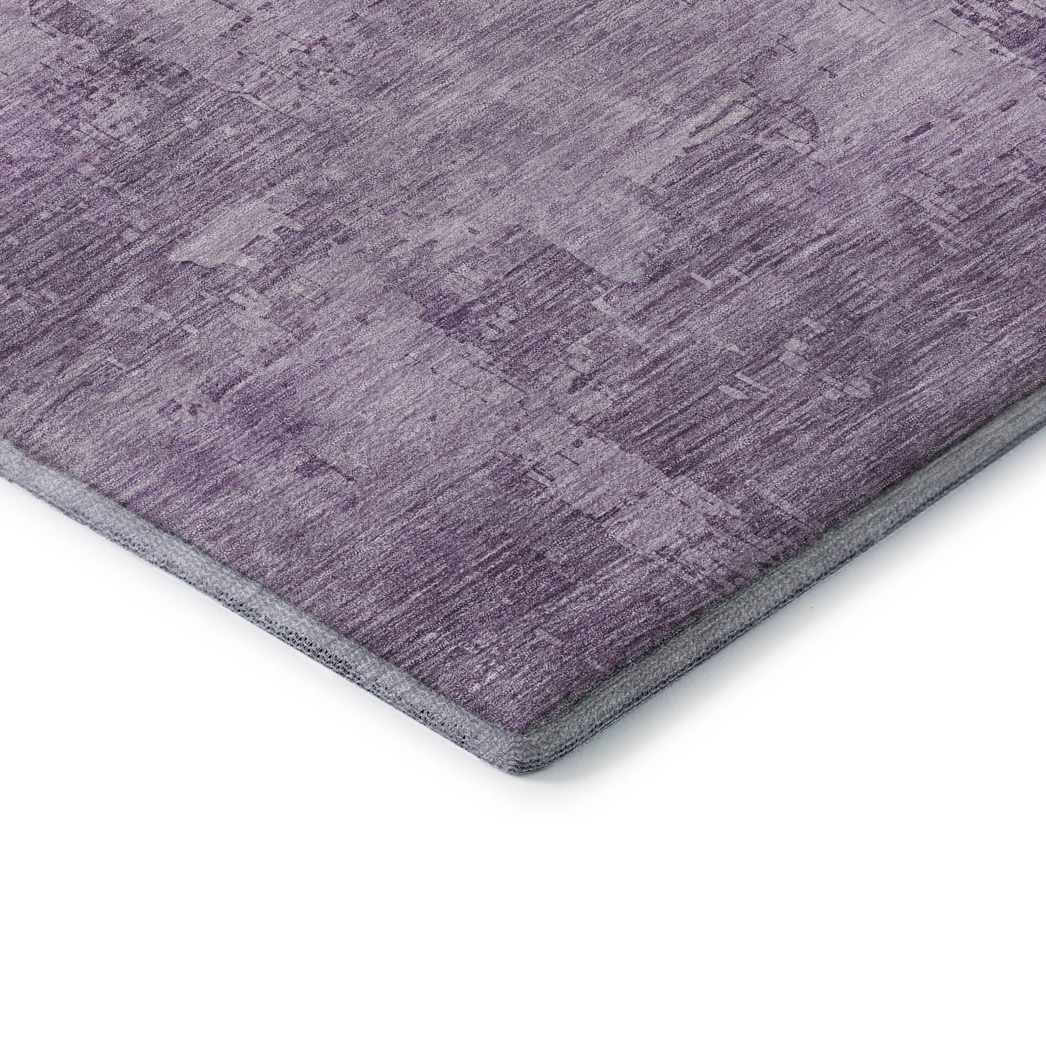 Seoul Machine Washable Transitional Lavender Purple Rug 1'8" x 2'6" #shape_Rectangle