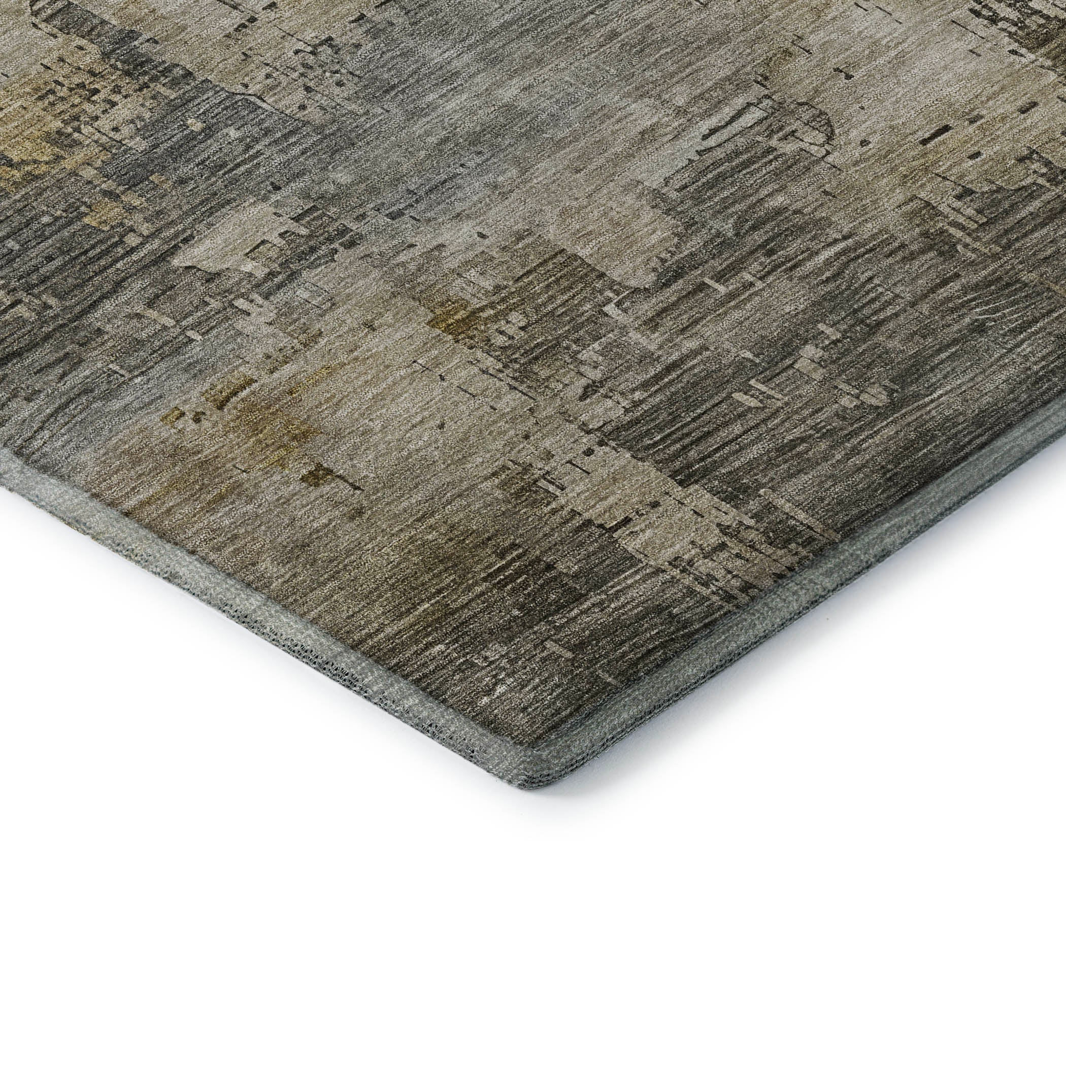 Seoul Machine Washable Transitional Pewter Gray Rug 1'8" x 2'6" #shape_Rectangle