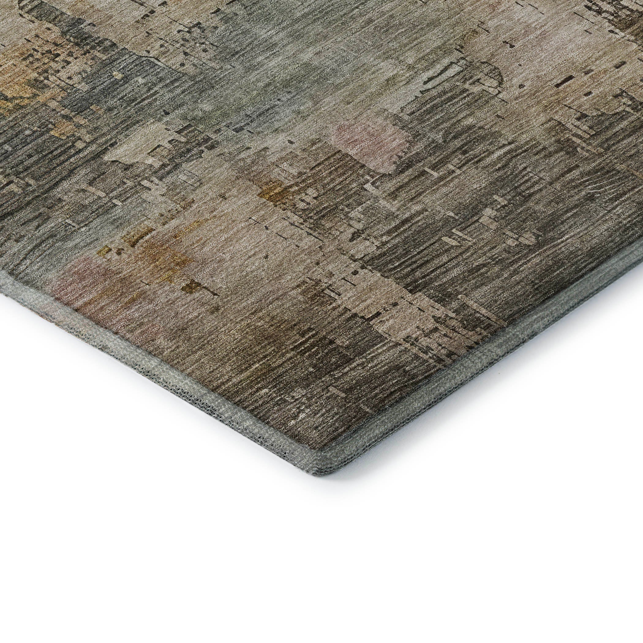 Seoul Machine Washable Transitional Sage Green Rug 1'8" x 2'6" #shape_Rectangle