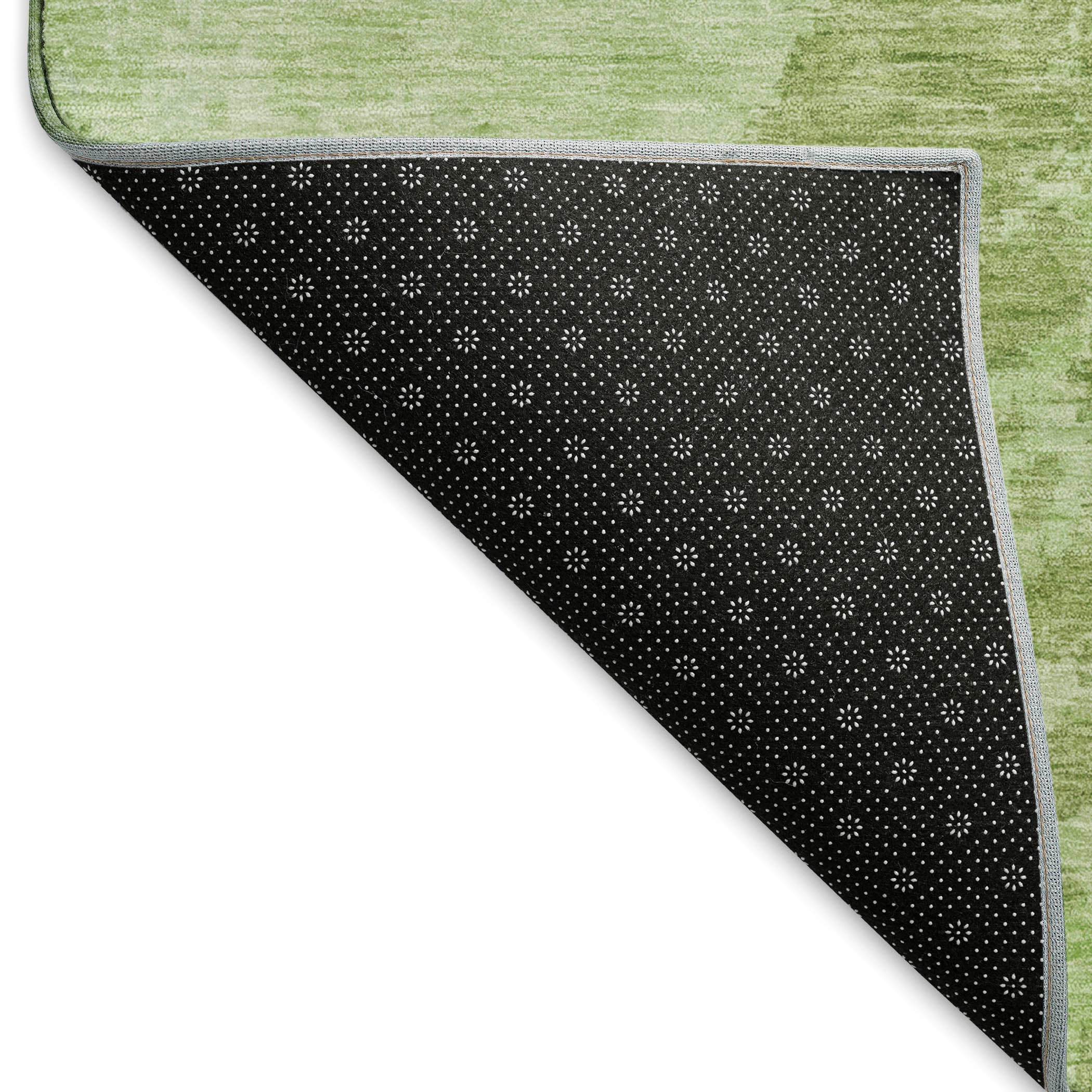 Montevideo Machine Washable Transitional Aloe Green Rug 1'8" x 2'6" #shape_Rectangle