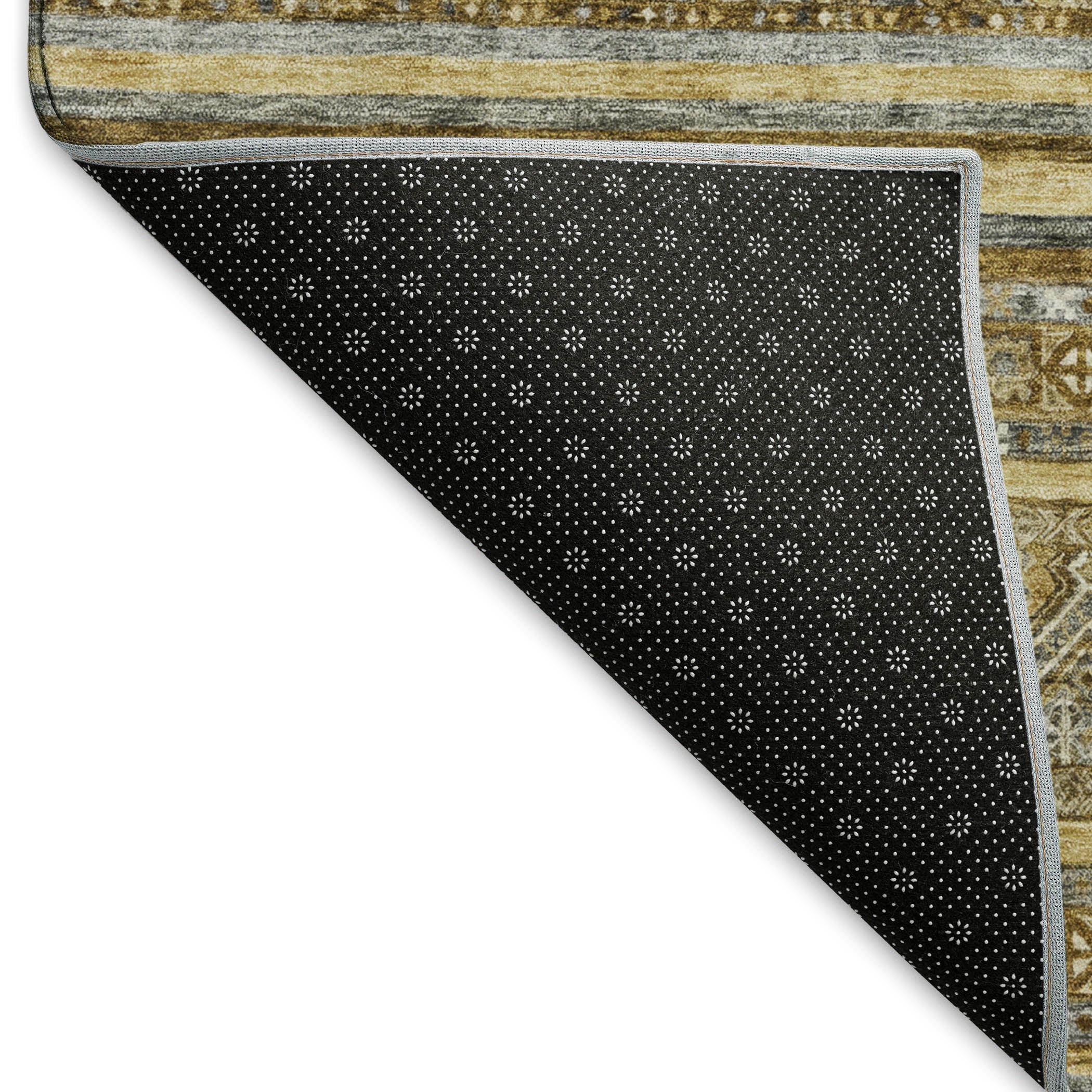 Bergen Machine Washable Transitional Brown Rug 1'8" x 2'6" #shape_Rectangle