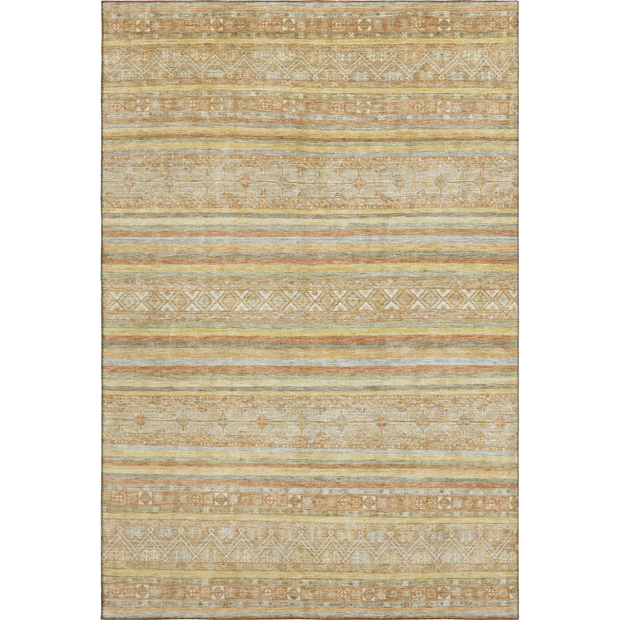 Bergen Machine Washable Transitional Wheat Gold Rug 2'6" x 3'10" #shape_Rectangle