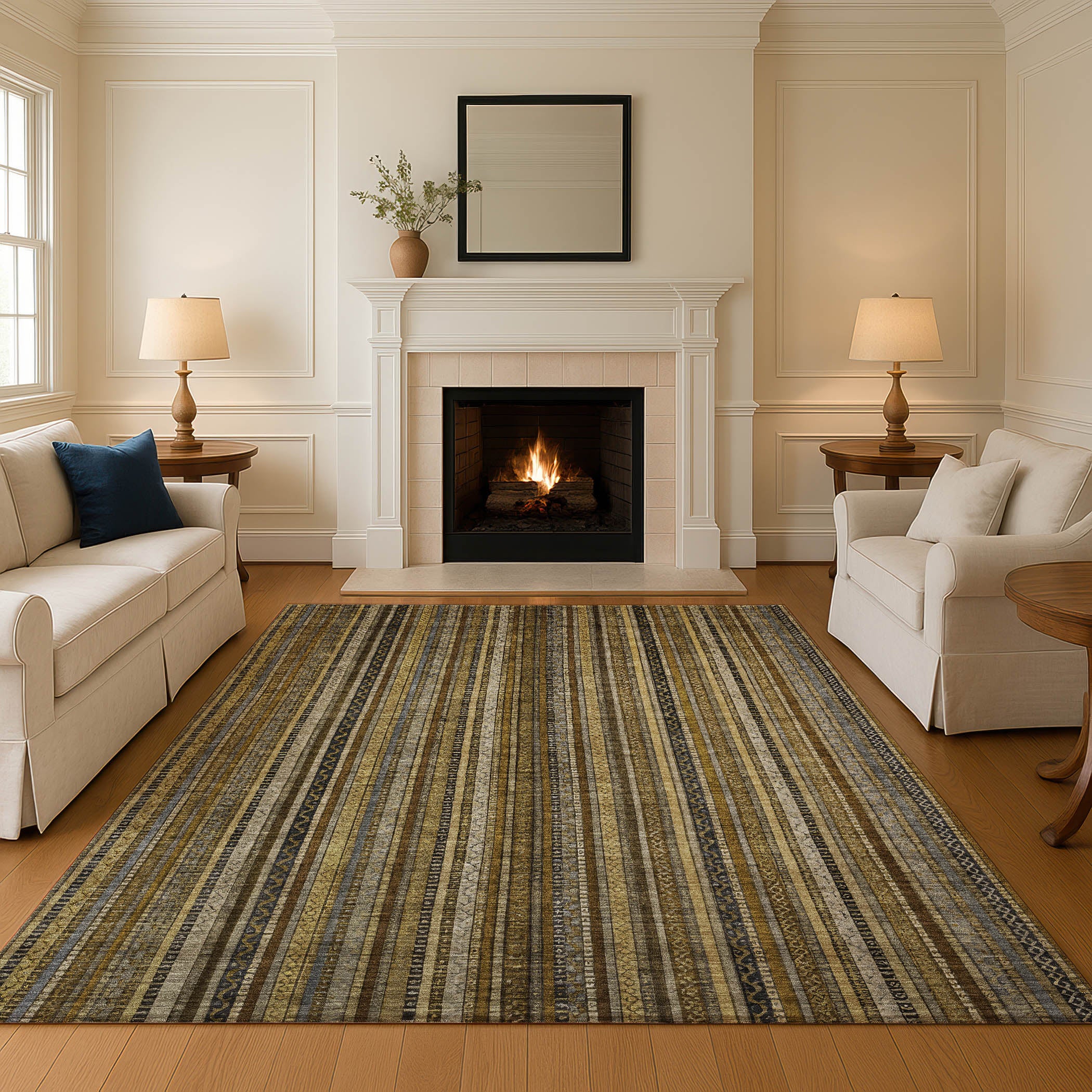 Jaipur Machine Washable Transitional Brown Rug 2'6" x 3'10" #shape_Rectangle