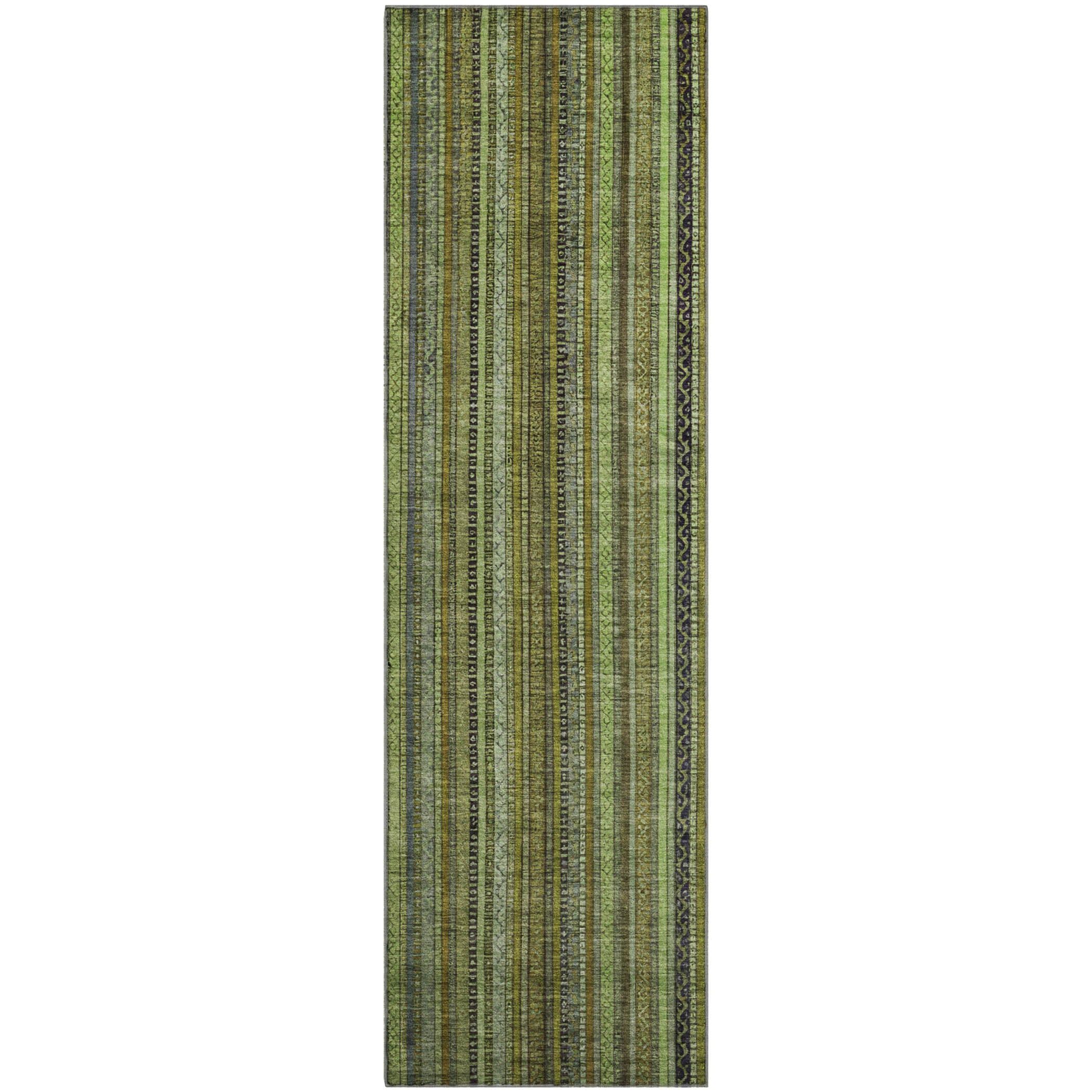 Jaipur Machine Washable Transitional Green Rug 2'3" x 7'6" #shape_Runner