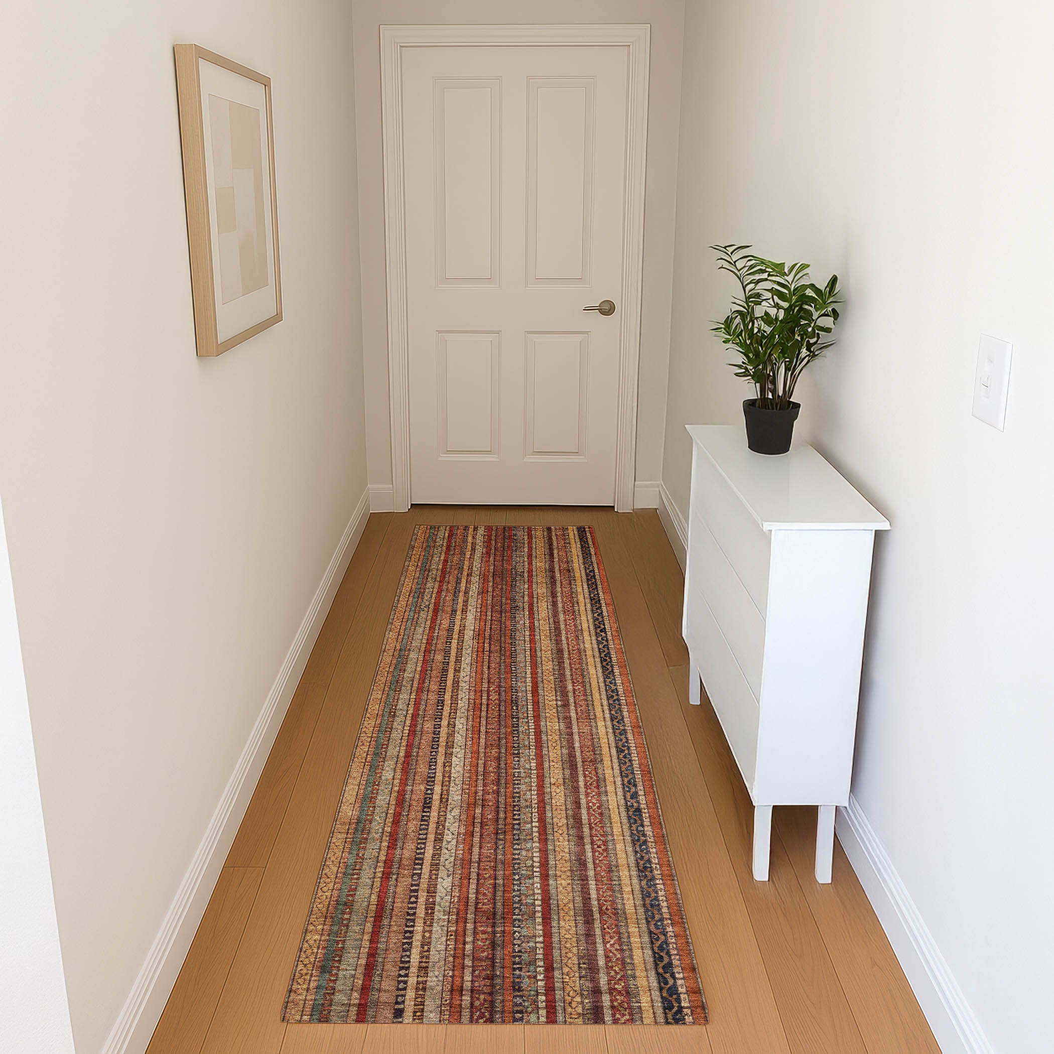 Jaipur Machine Washable Transitional Paprika Orange Rug 2'3" x 7'6" #shape_Runner