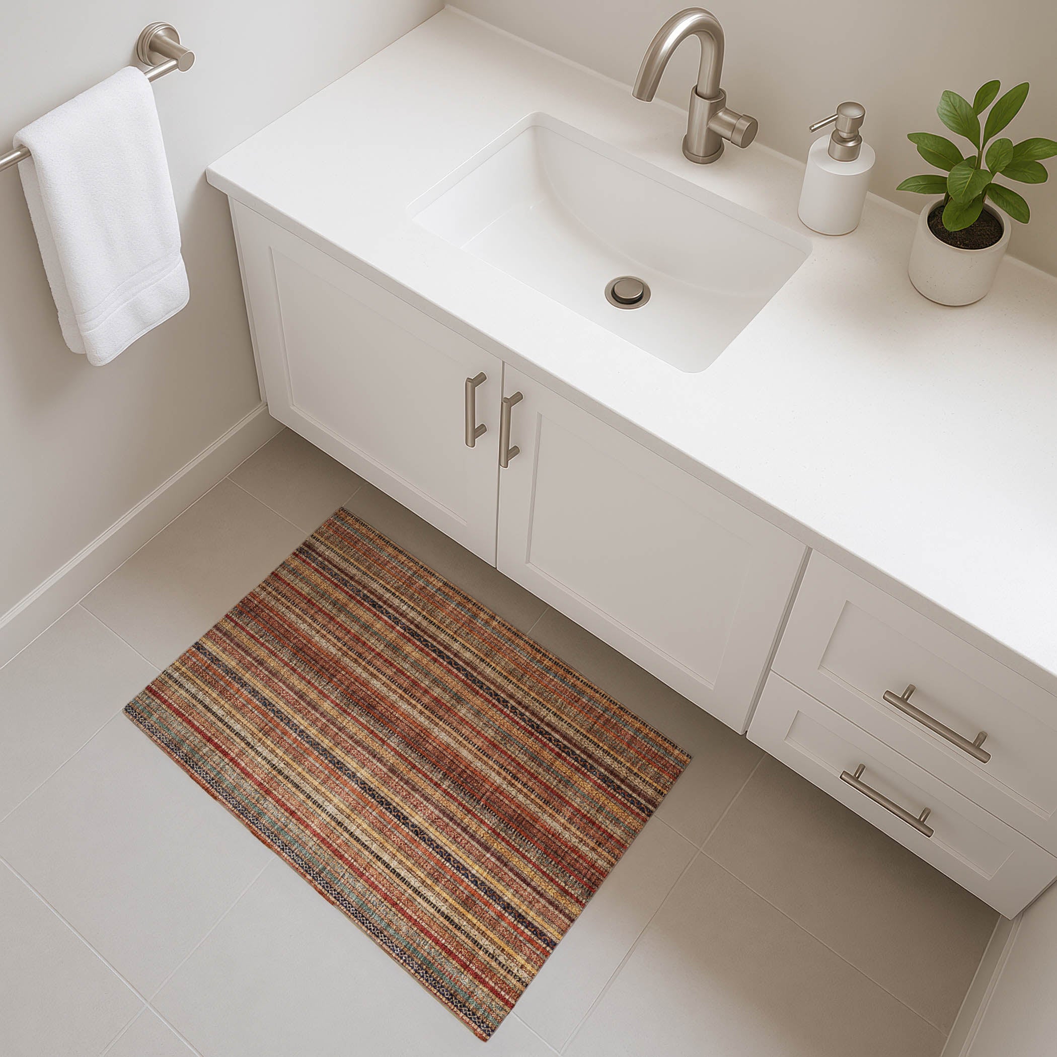 Jaipur Machine Washable Transitional Paprika Orange Rug 1'8" x 2'6" #shape_Rectangle
