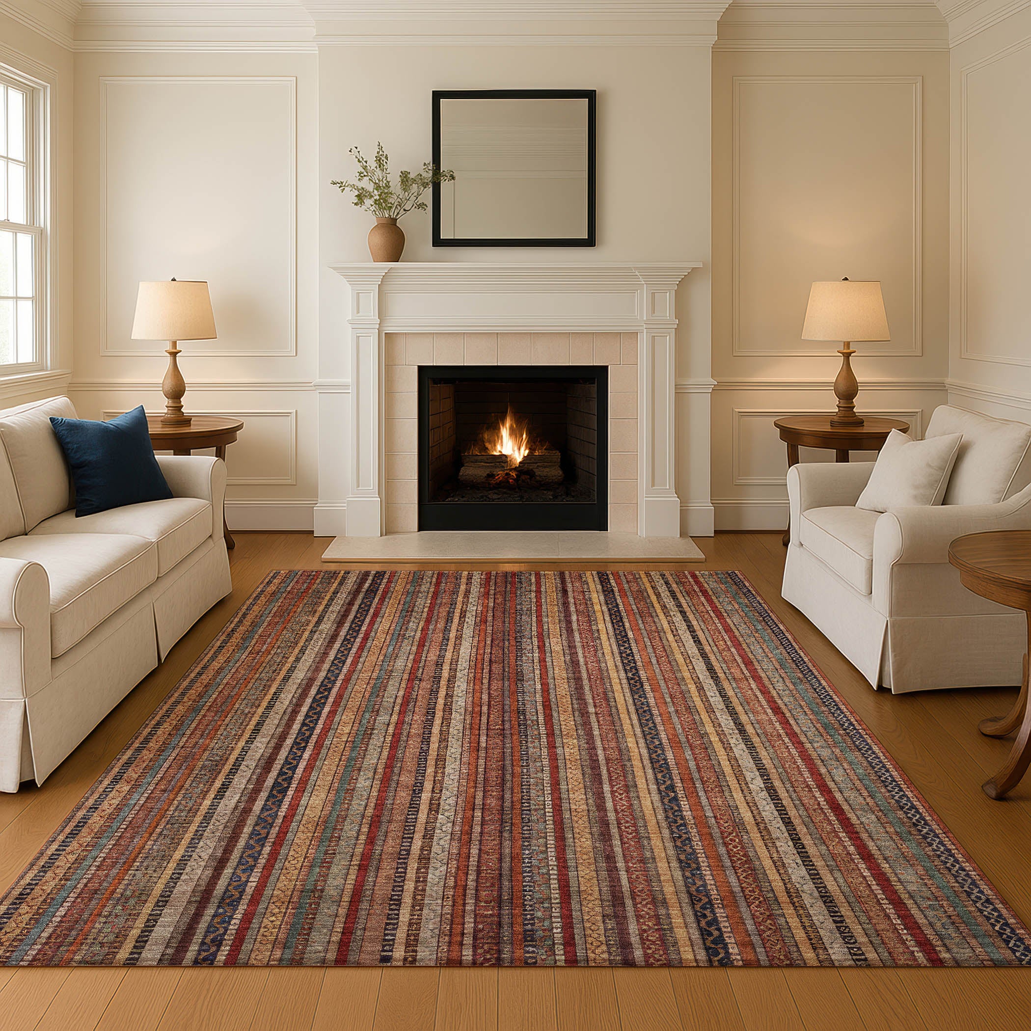 Jaipur Machine Washable Transitional Paprika Orange Rug 2'6" x 3'10" #shape_Rectangle
