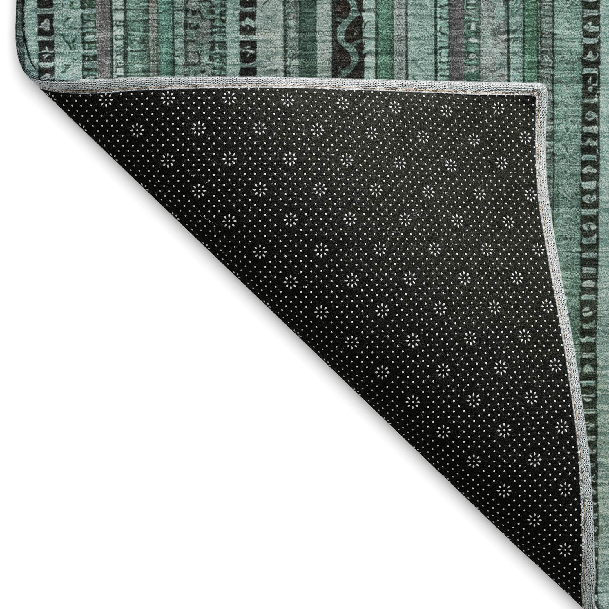 Jaipur Machine Washable Transitional Teal Rug 1'8" x 2'6" #shape_Rectangle