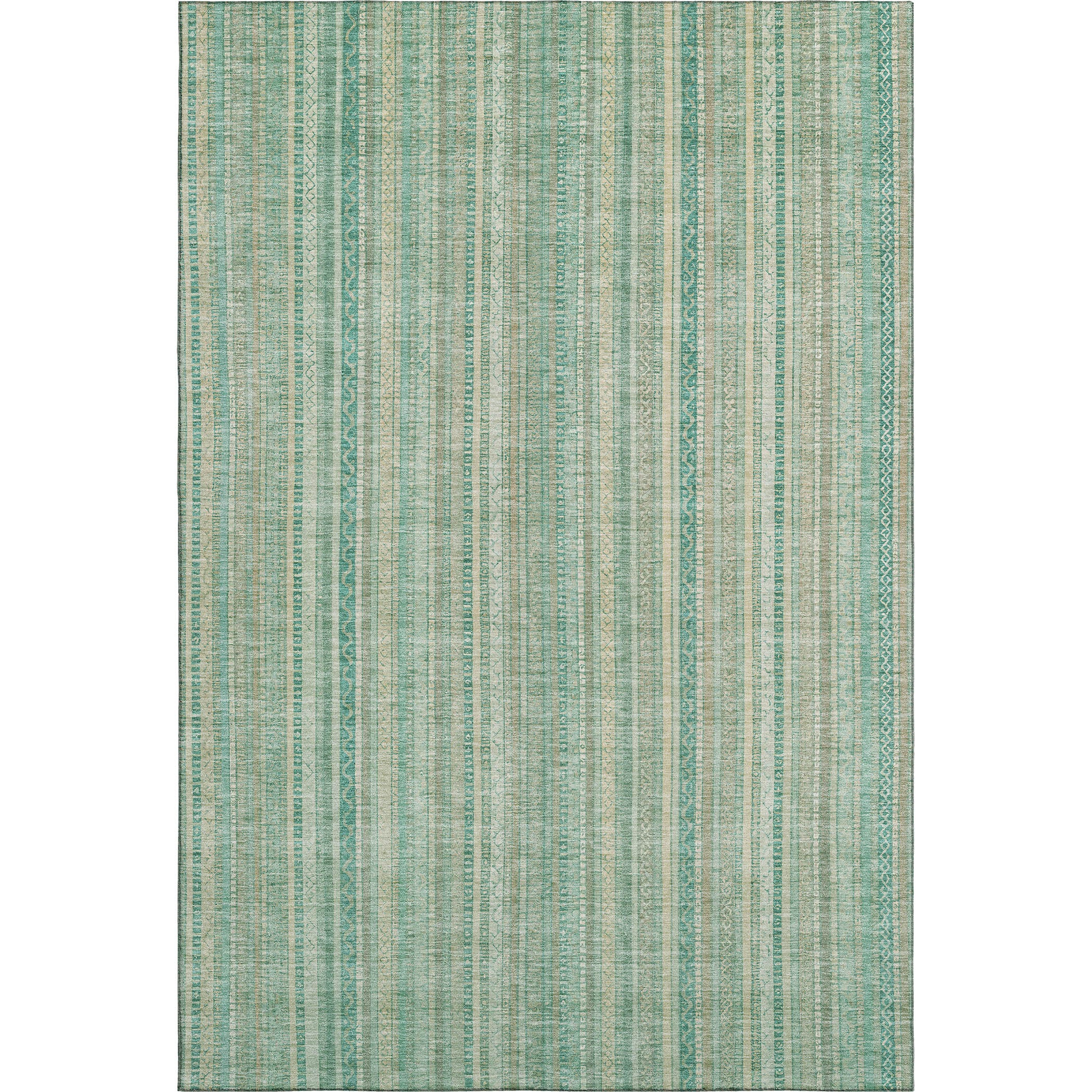 Marrakech Machine Washable Transitional Aqua Teal Rug 2'6" x 3'10" #shape_Rectangle