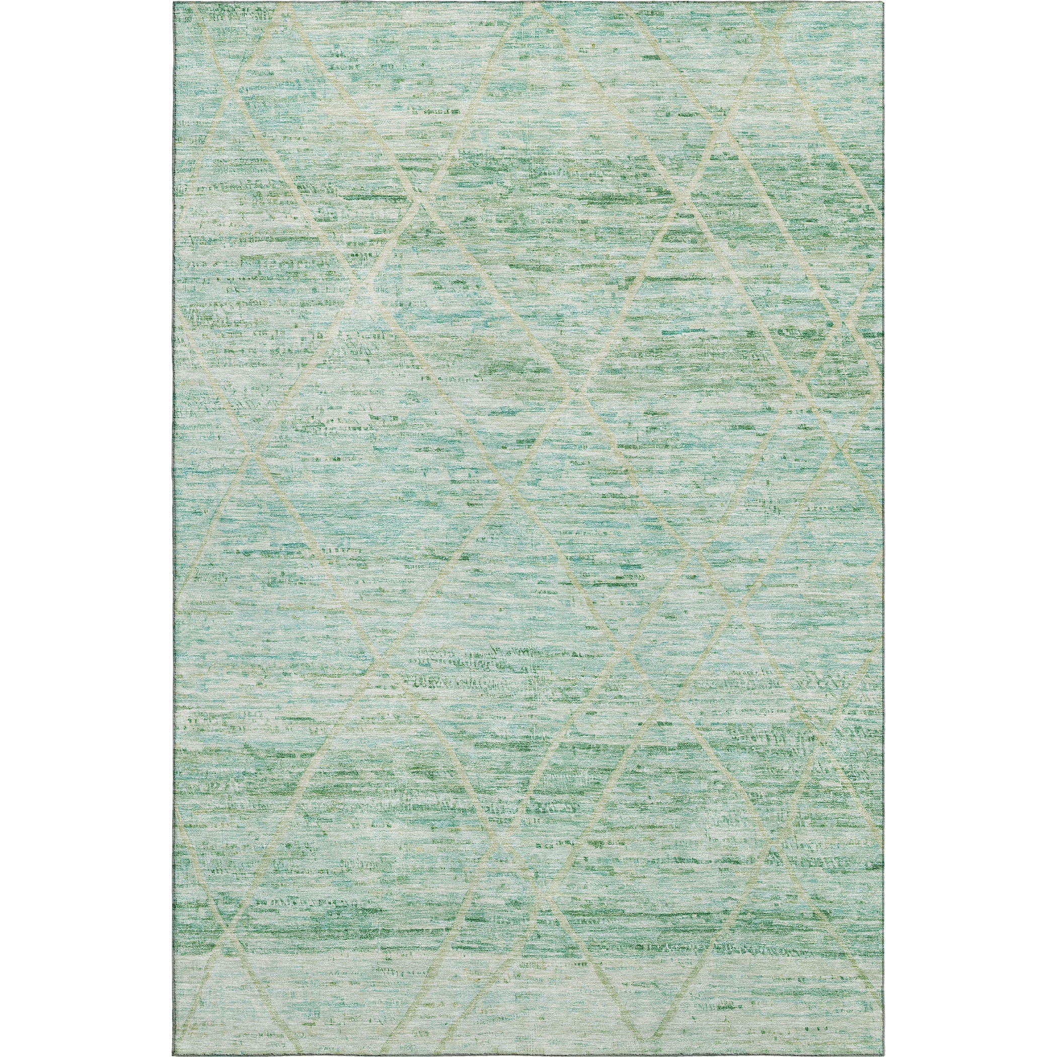 Nairobi Machine Washable Transitional Aloe Green Rug 2'6" x 3'10" #shape_Rectangle