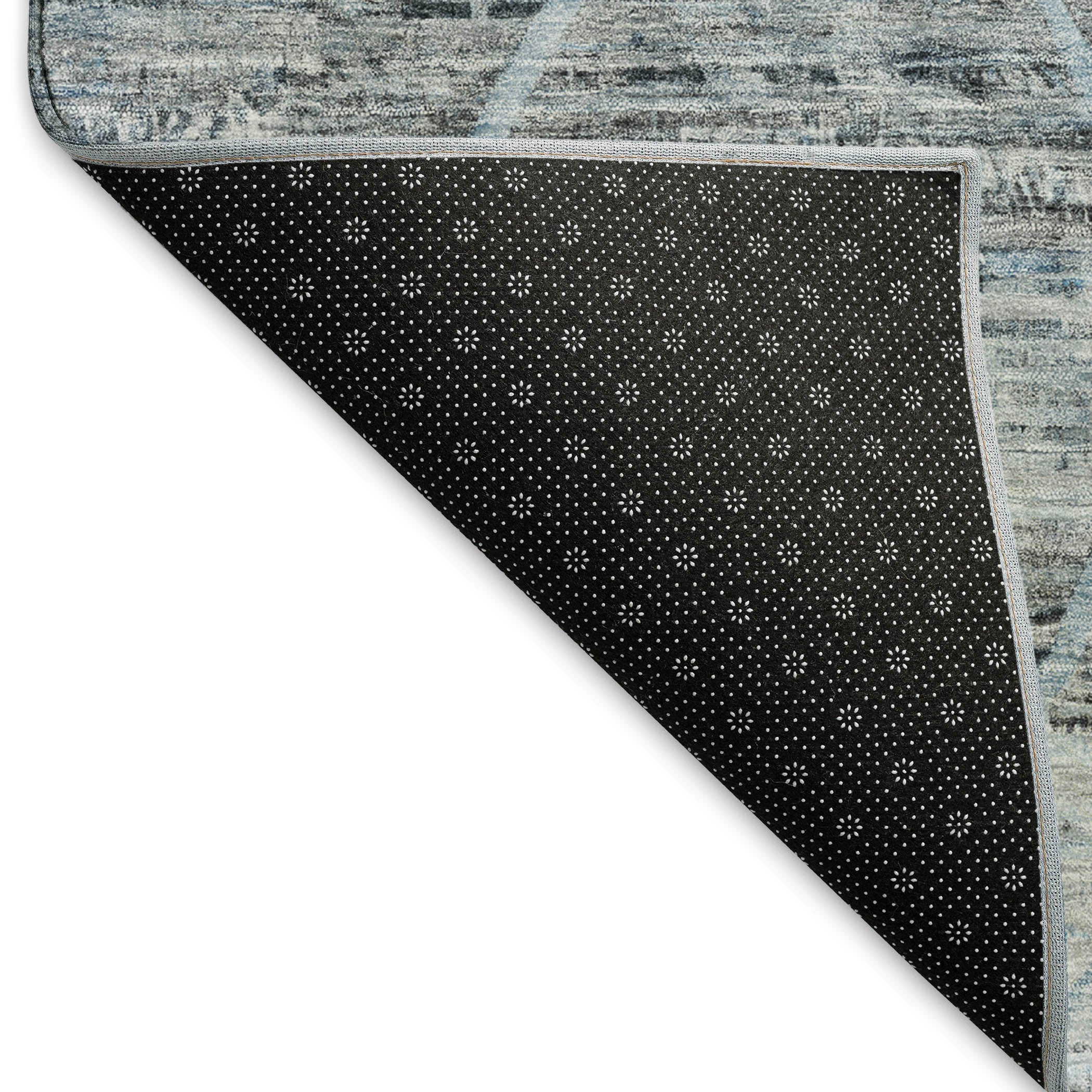 Nairobi Machine Washable Transitional Blue Rug 1'8" x 2'6" #shape_Rectangle