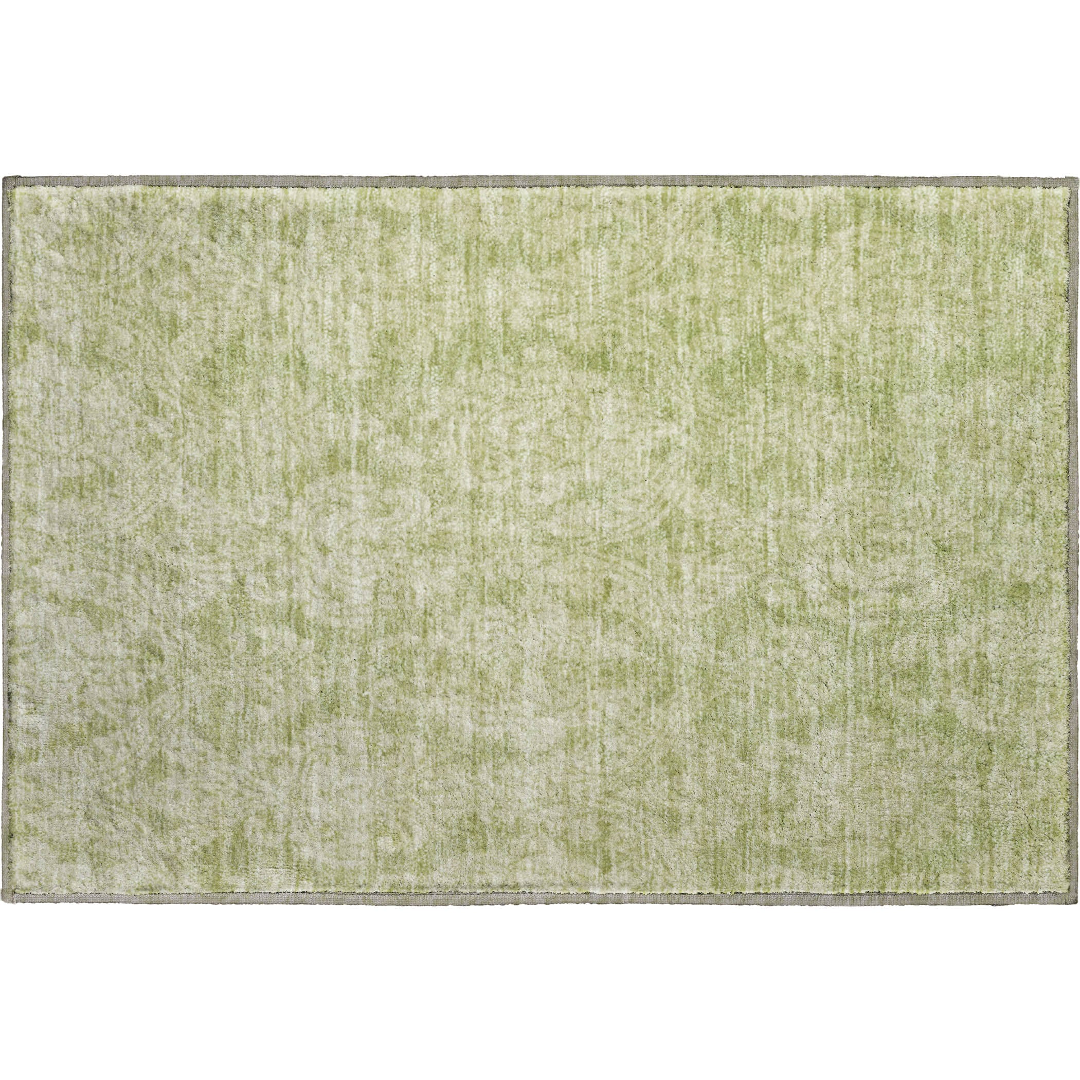 Split Machine Washable Transitional Aloe Green Rug 1'8" x 2'6" #shape_Rectangle