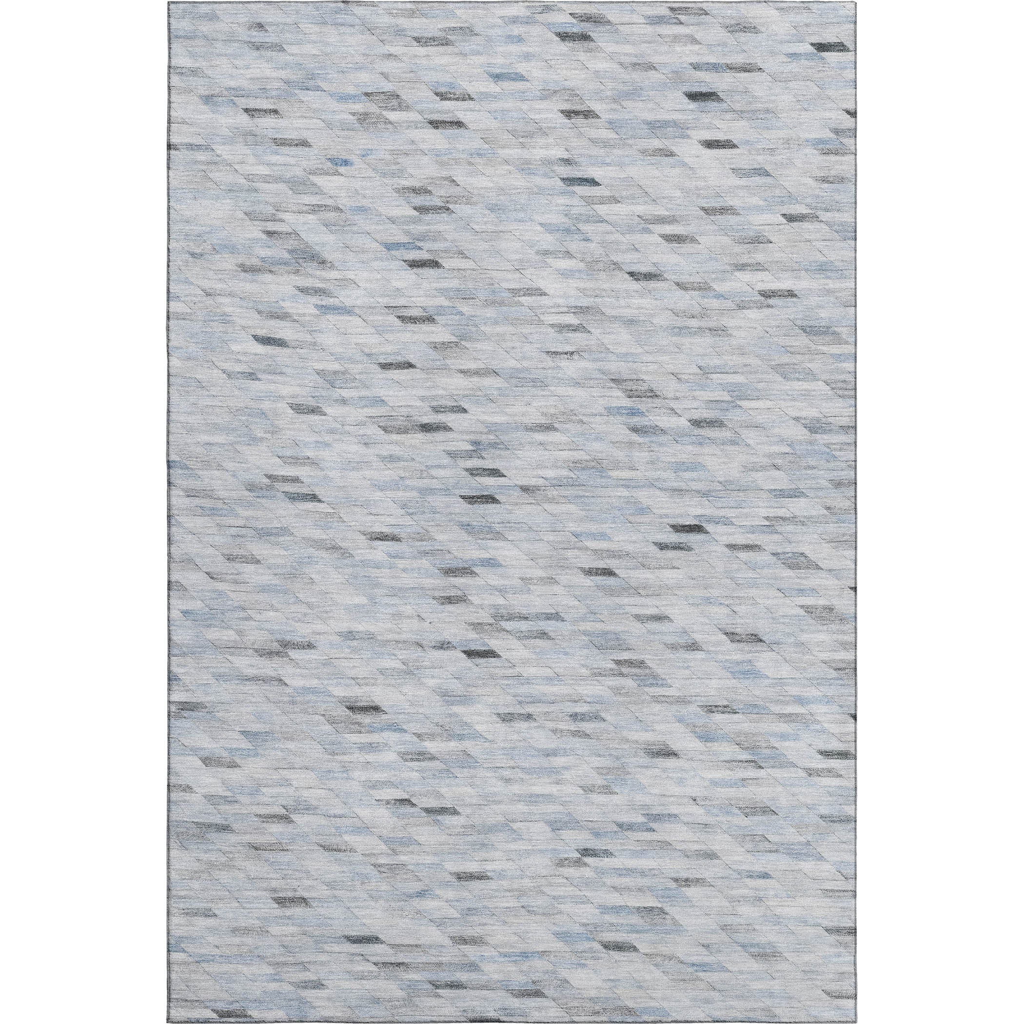 Bangkok Machine Washable Transitional Blue Rug 2'6" x 3'10" #shape_Rectangle