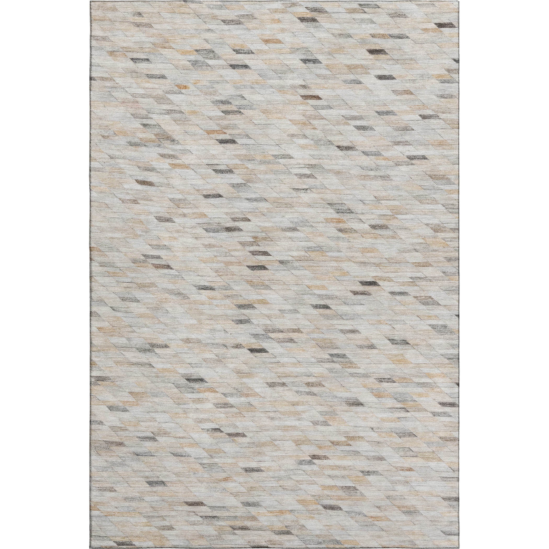 Bangkok Machine Washable Transitional Linen Ivory Rug 2'6" x 3'10" #shape_Rectangle