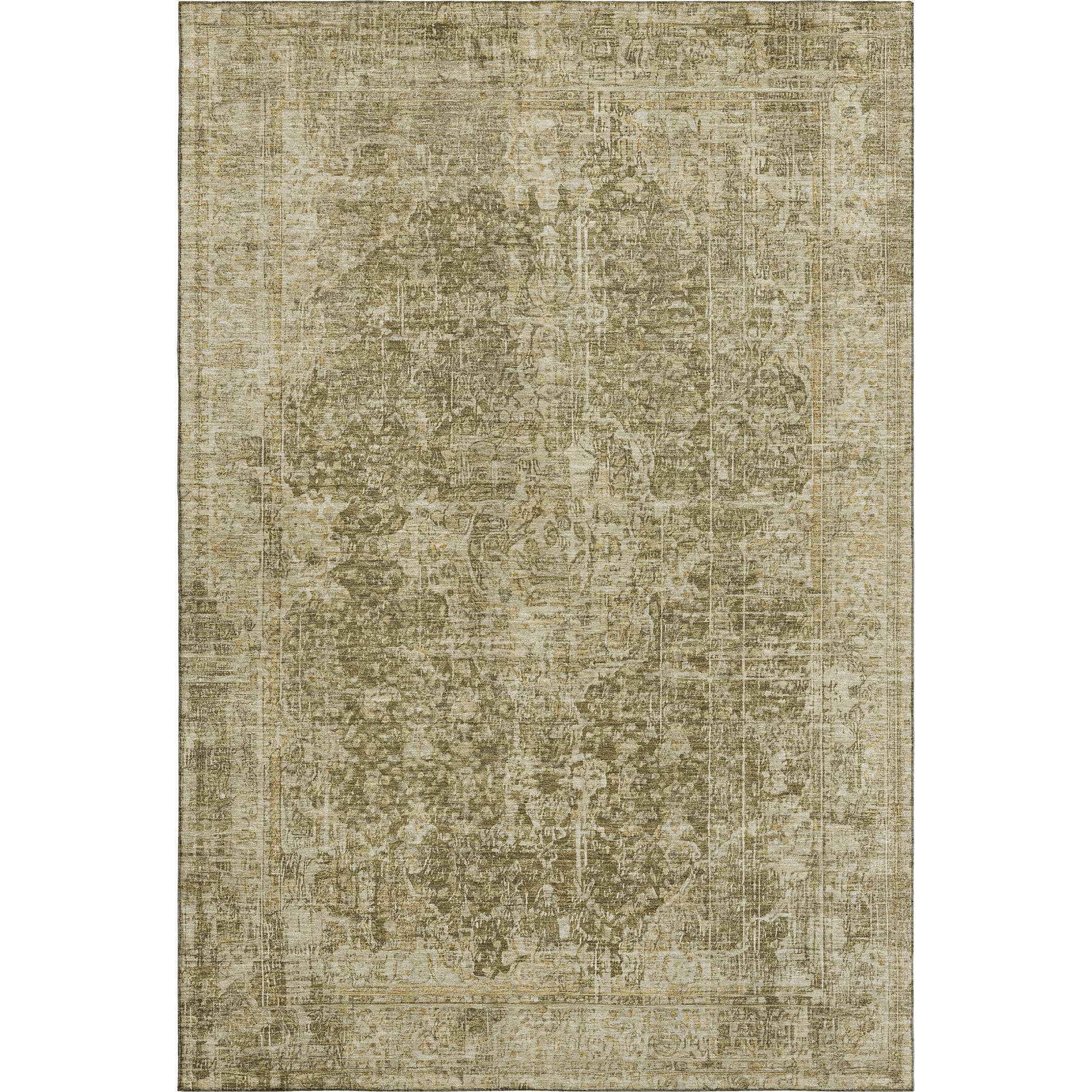 Bogota Machine Washable Traditional Brown Rug 2'6" x 3'10" #shape_Rectangle