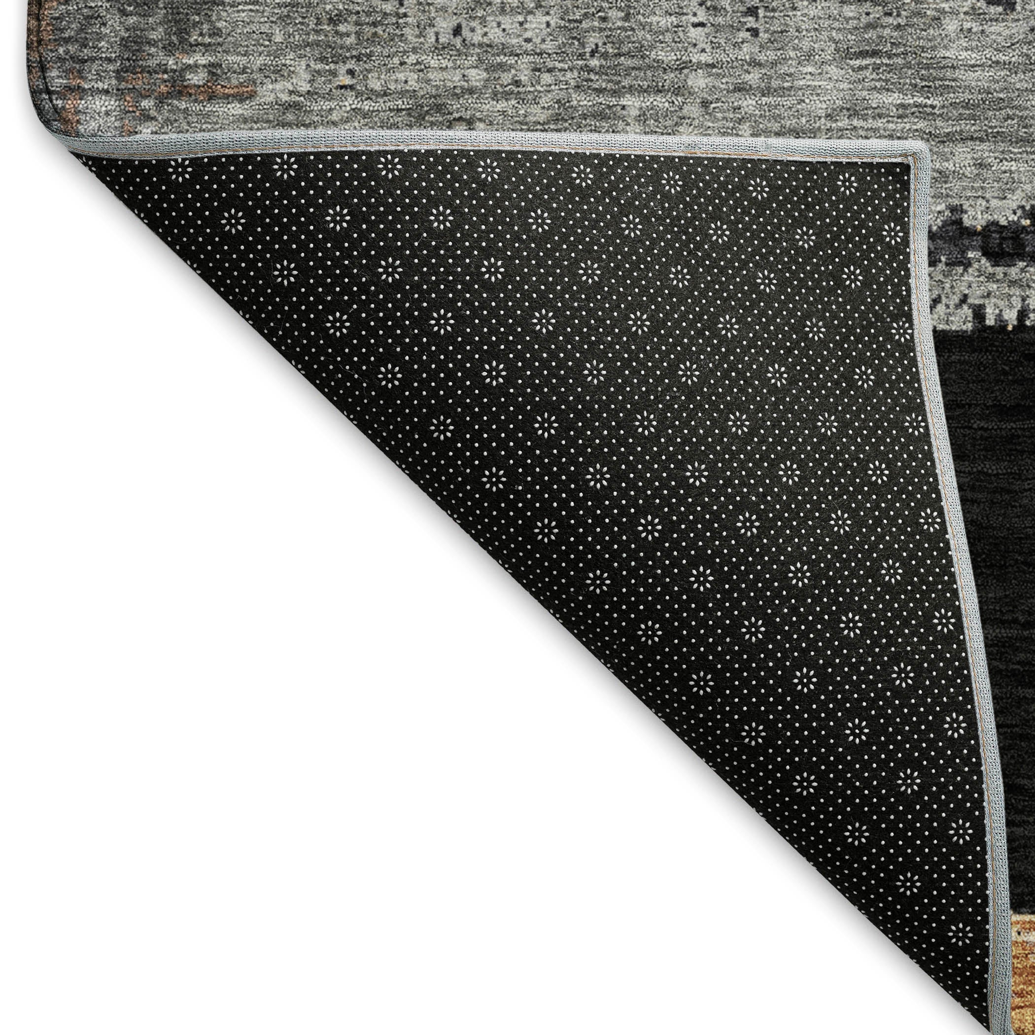Chiang Mai Machine Washable Transitional Black Rug 1'8" x 2'6" #shape_Rectangle