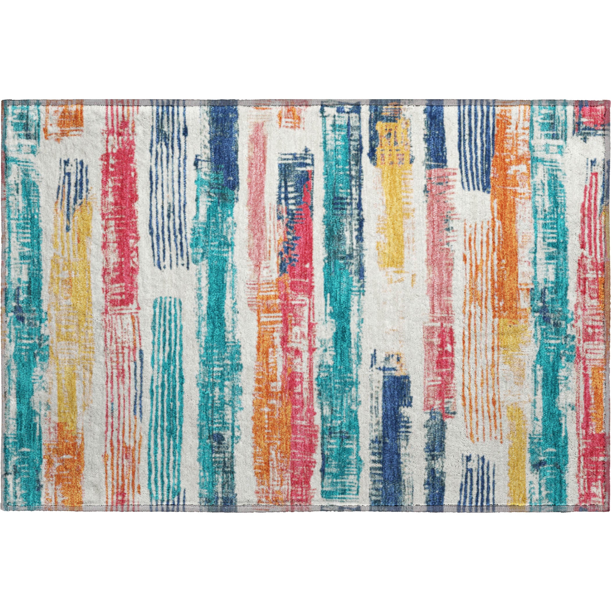 Chiang Mai Machine Washable Transitional Ivory Rug 1'8" x 2'6" #shape_Rectangle