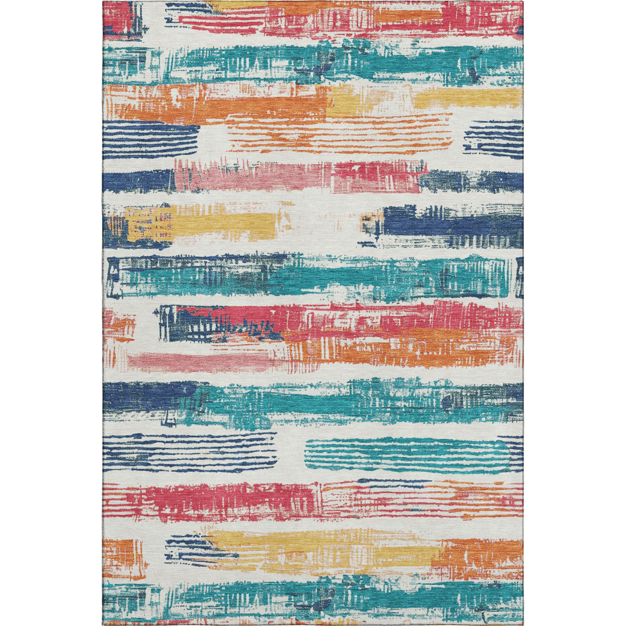 Chiang Mai Machine Washable Transitional Ivory Rug 2'6" x 3'10" #shape_Rectangle