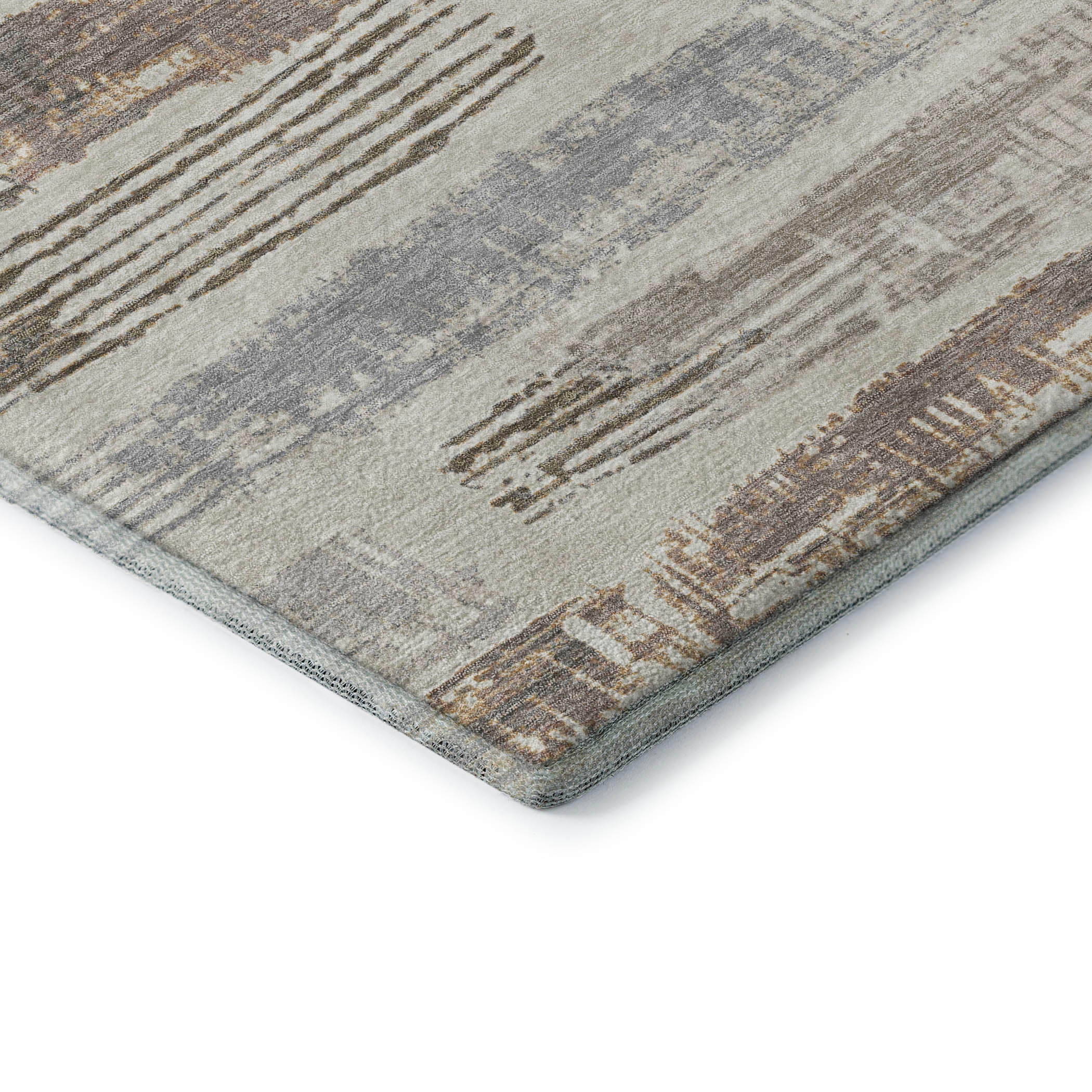 Chiang Mai Machine Washable Transitional Linen Ivory Rug 1'8" x 2'6" #shape_Rectangle
