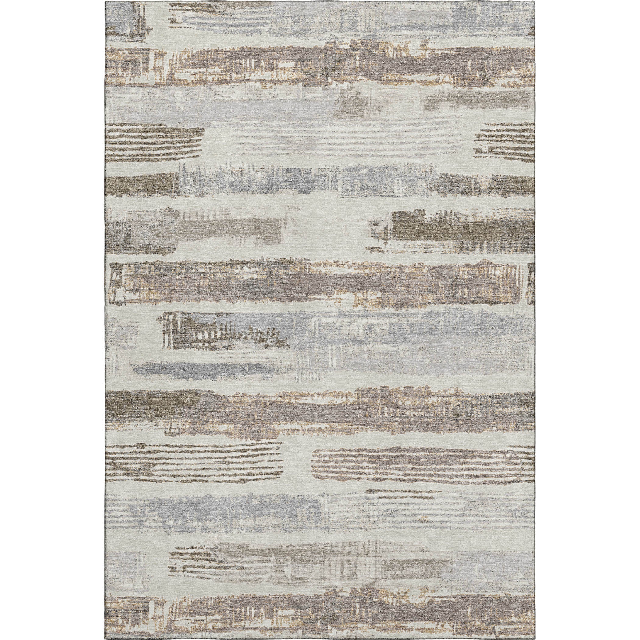 Chiang Mai Machine Washable Transitional Linen Ivory Rug 2'6" x 3'10" #shape_Rectangle