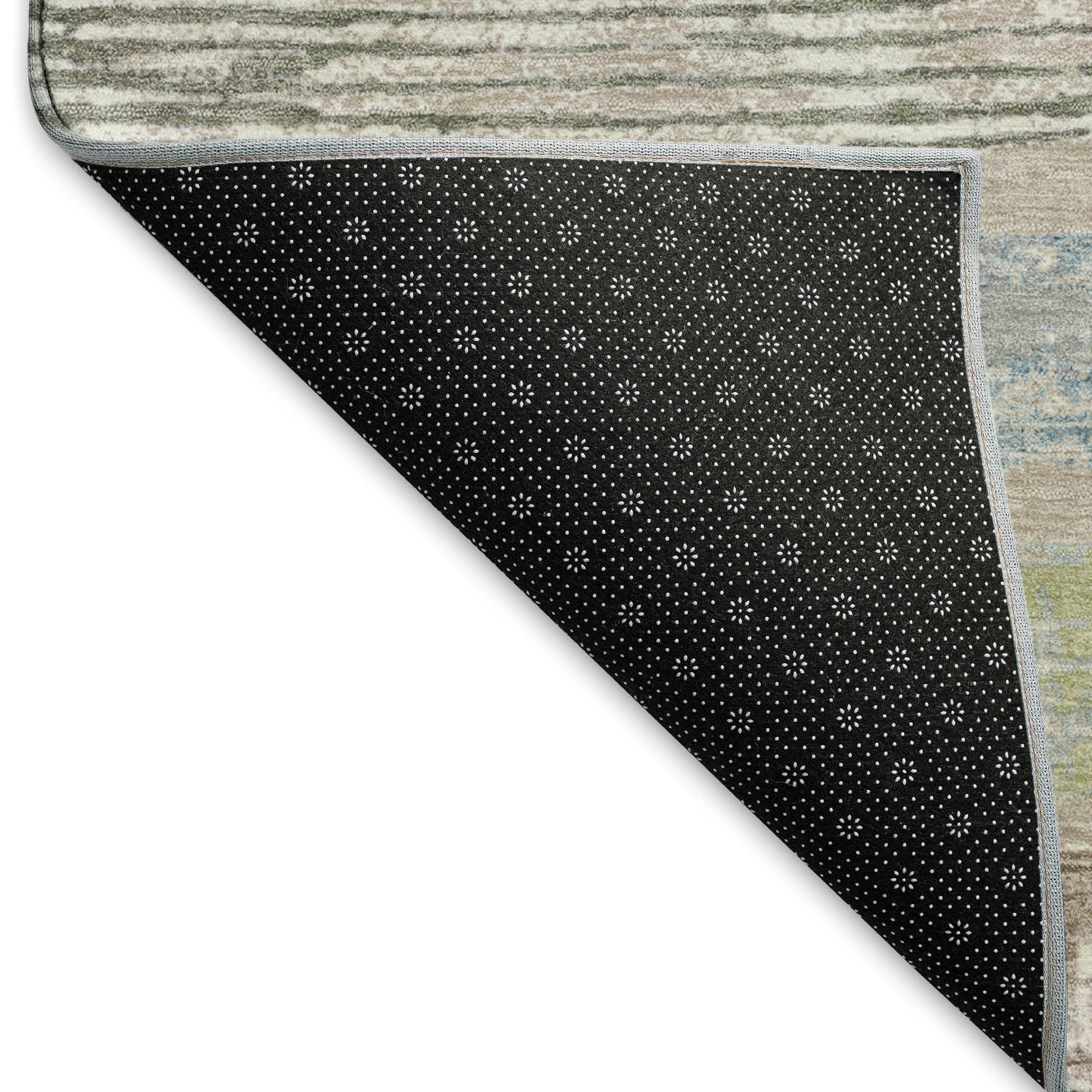 Chiang Mai Machine Washable Transitional Taupe Brown Rug 1'8" x 2'6" #shape_Rectangle