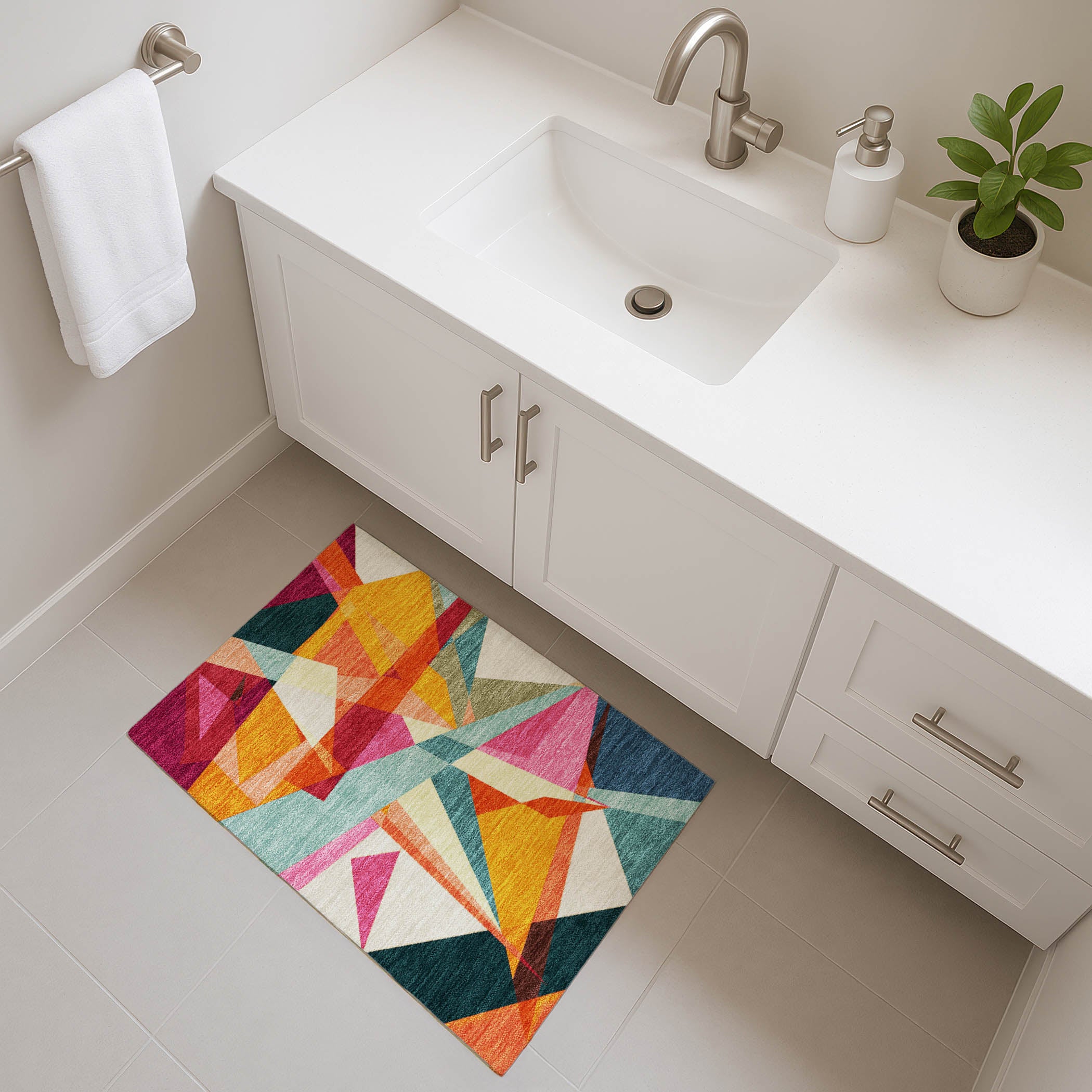 Oslo Machine Washable Transitional Ivory Rug 1'8" x 2'6" #shape_Rectangle