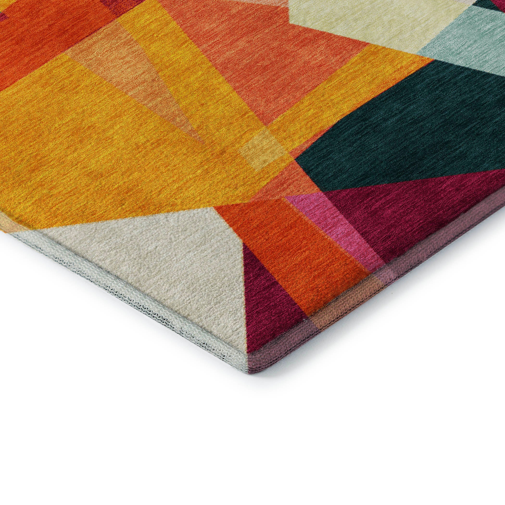 Oslo Machine Washable Transitional Ivory Rug 1'8" x 2'6" #shape_Rectangle
