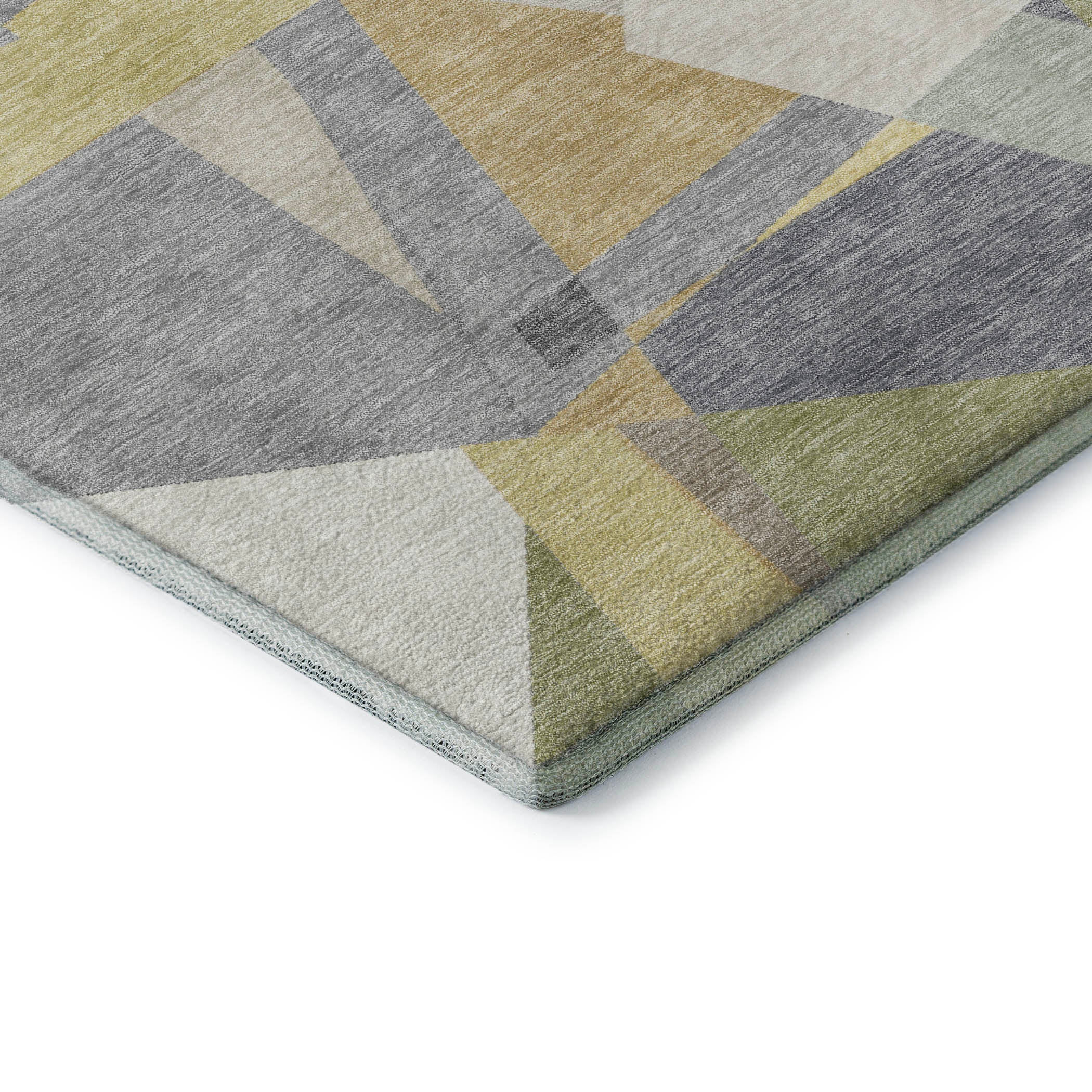 Oslo Machine Washable Transitional Pewter Gray Rug 1'8" x 2'6" #shape_Rectangle