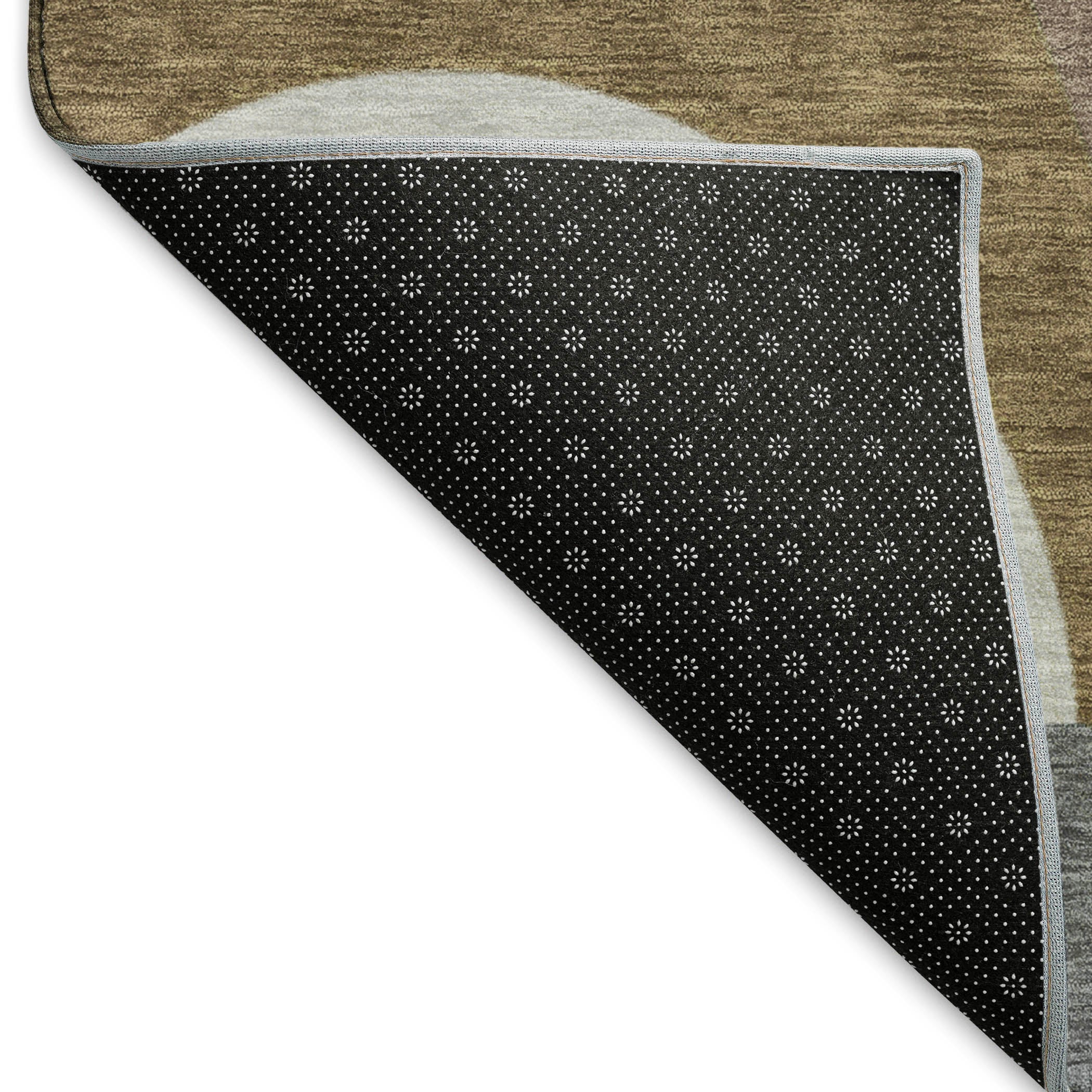 Zanzibar Machine Washable Transitional Mocha Brown Rug 1'8" x 2'6" #shape_Rectangle