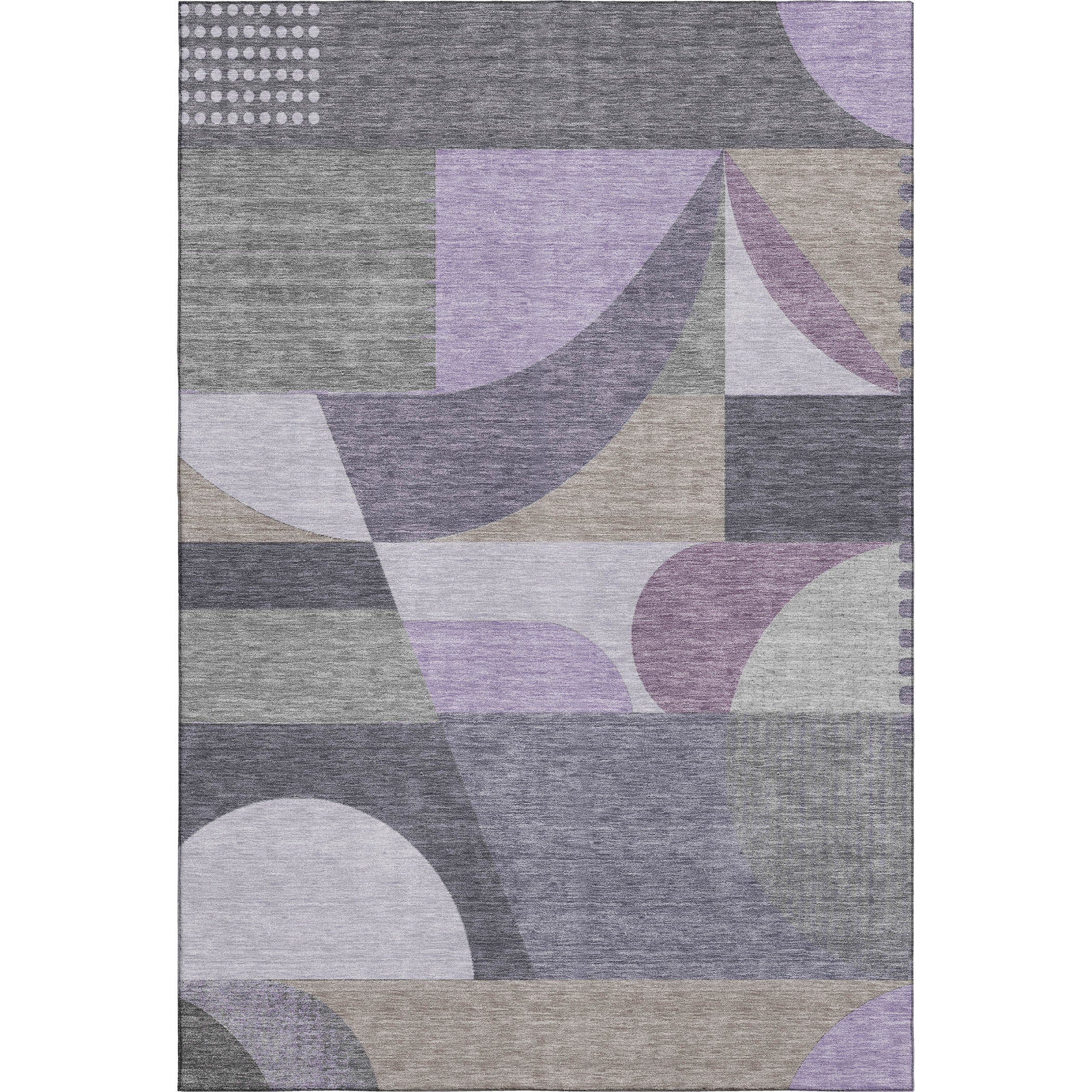 Zanzibar Machine Washable Transitional Purple Rug 2'6" x 3'10" #shape_Rectangle