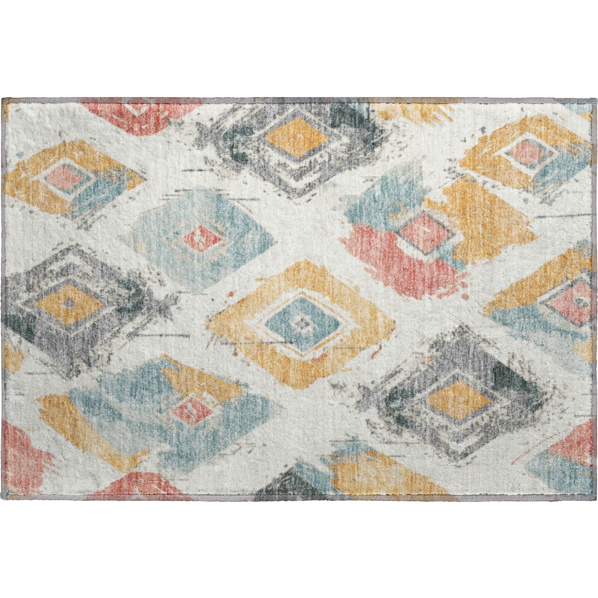 Montevideo Machine Washable Transitional Ivory Rug 1'8" x 2'6" #shape_Rectangle