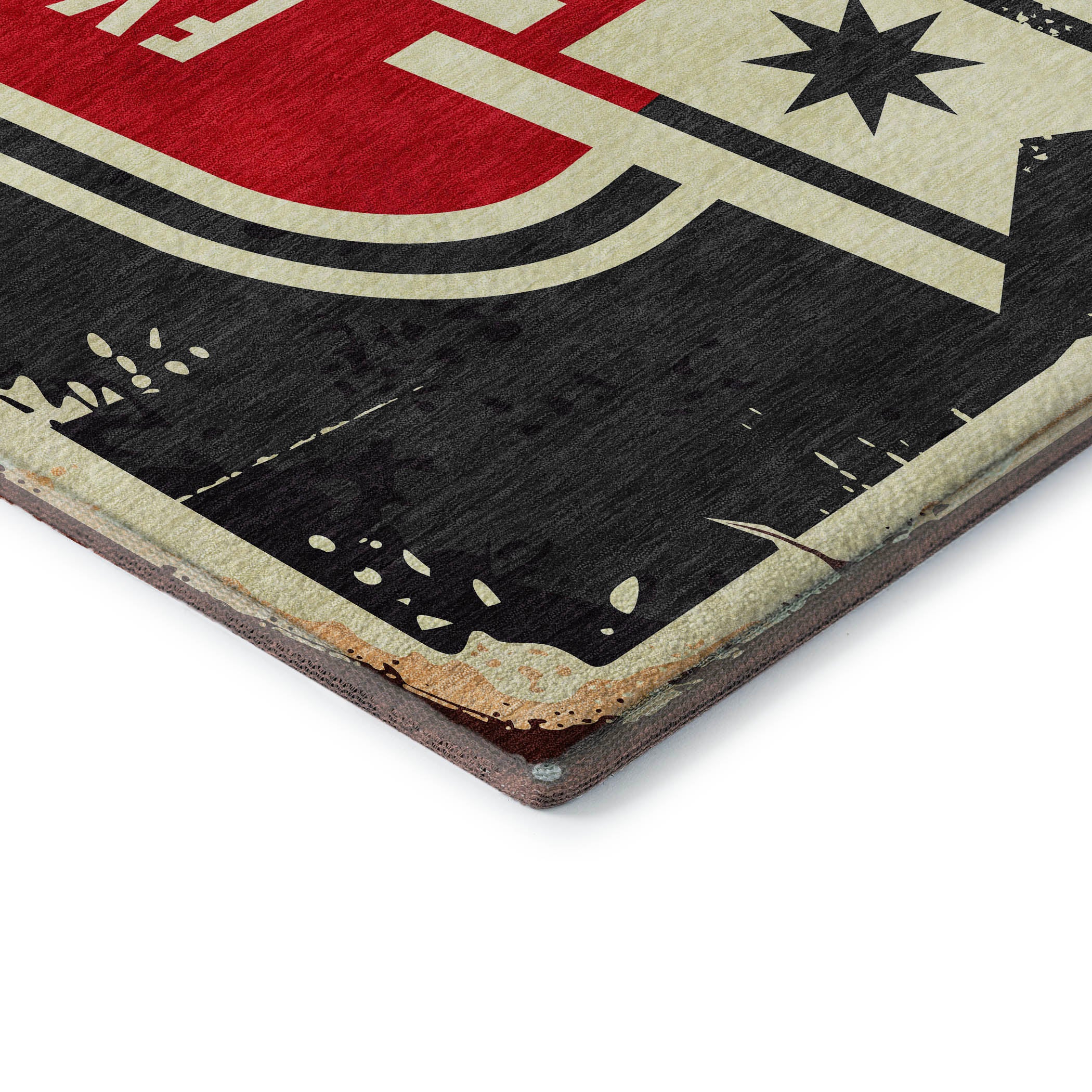 Sarajevo Machine Washable Kitchen Midnight Black Rug 1'8" x 2'6" #shape_Rectangle