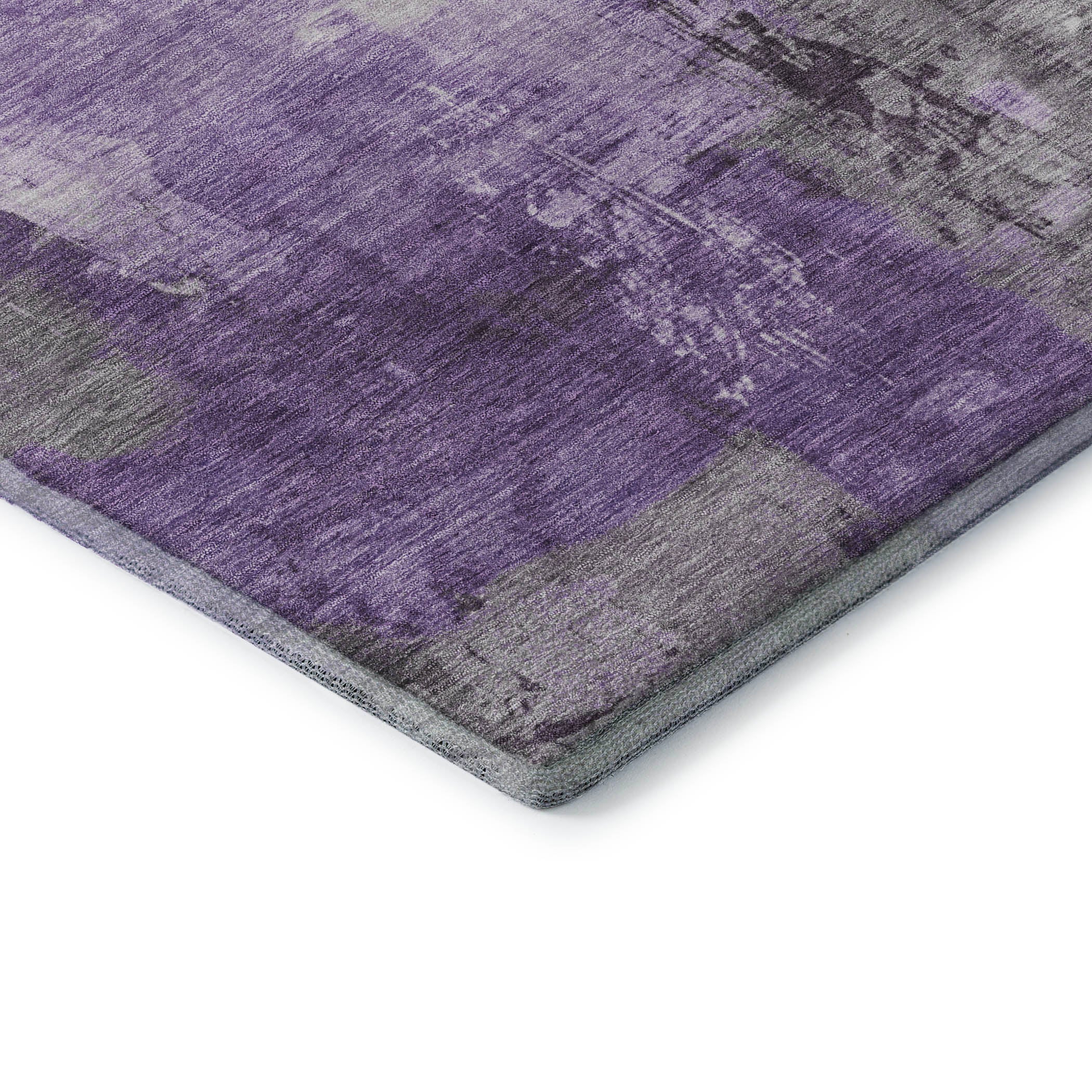 Baku Machine Washable Transitional Purple Rug 1'8" x 2'6" #shape_Rectangle